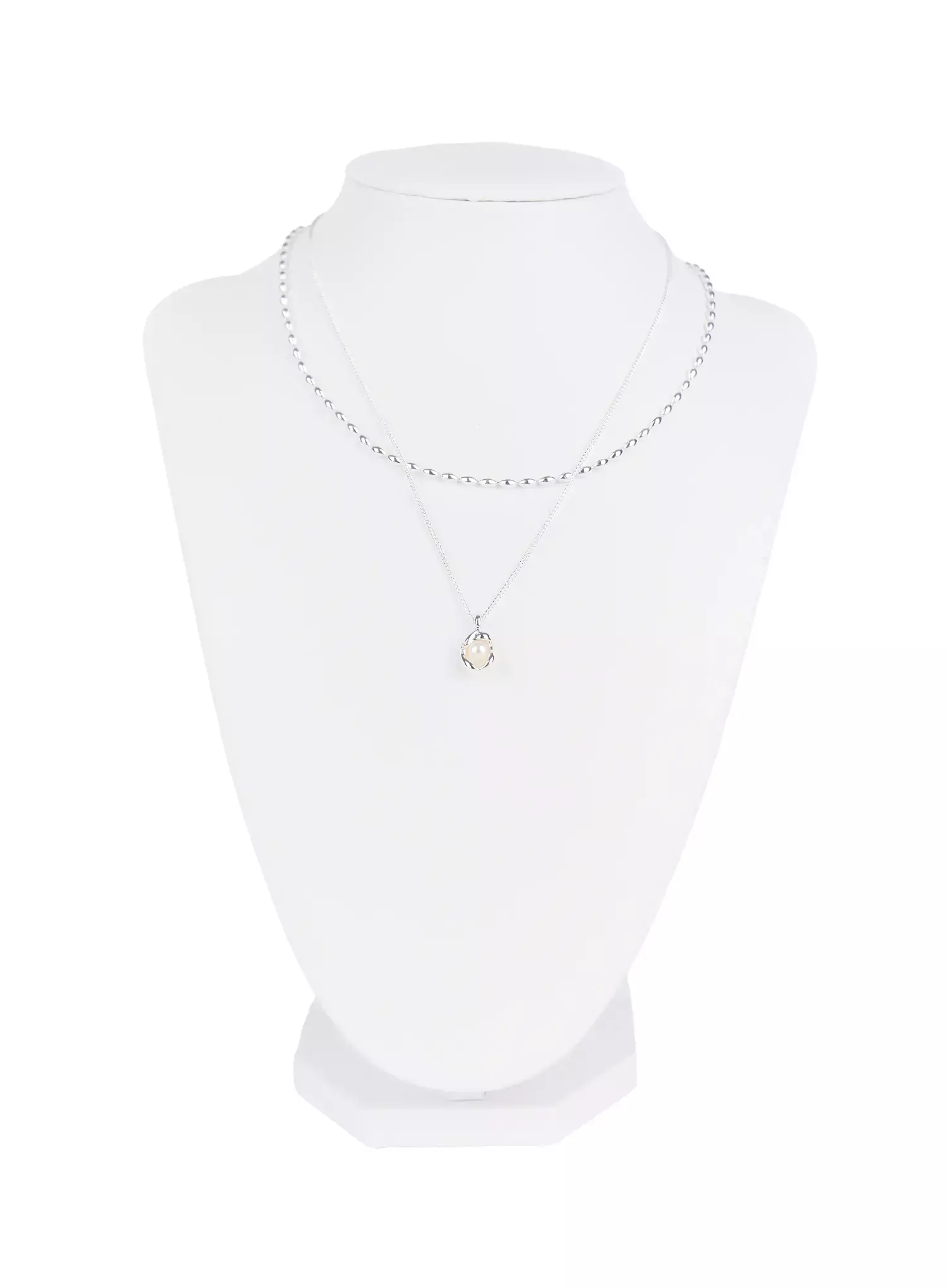 [ACC] Elegant Double Chain Pendant Necklace IG507 - Image 7