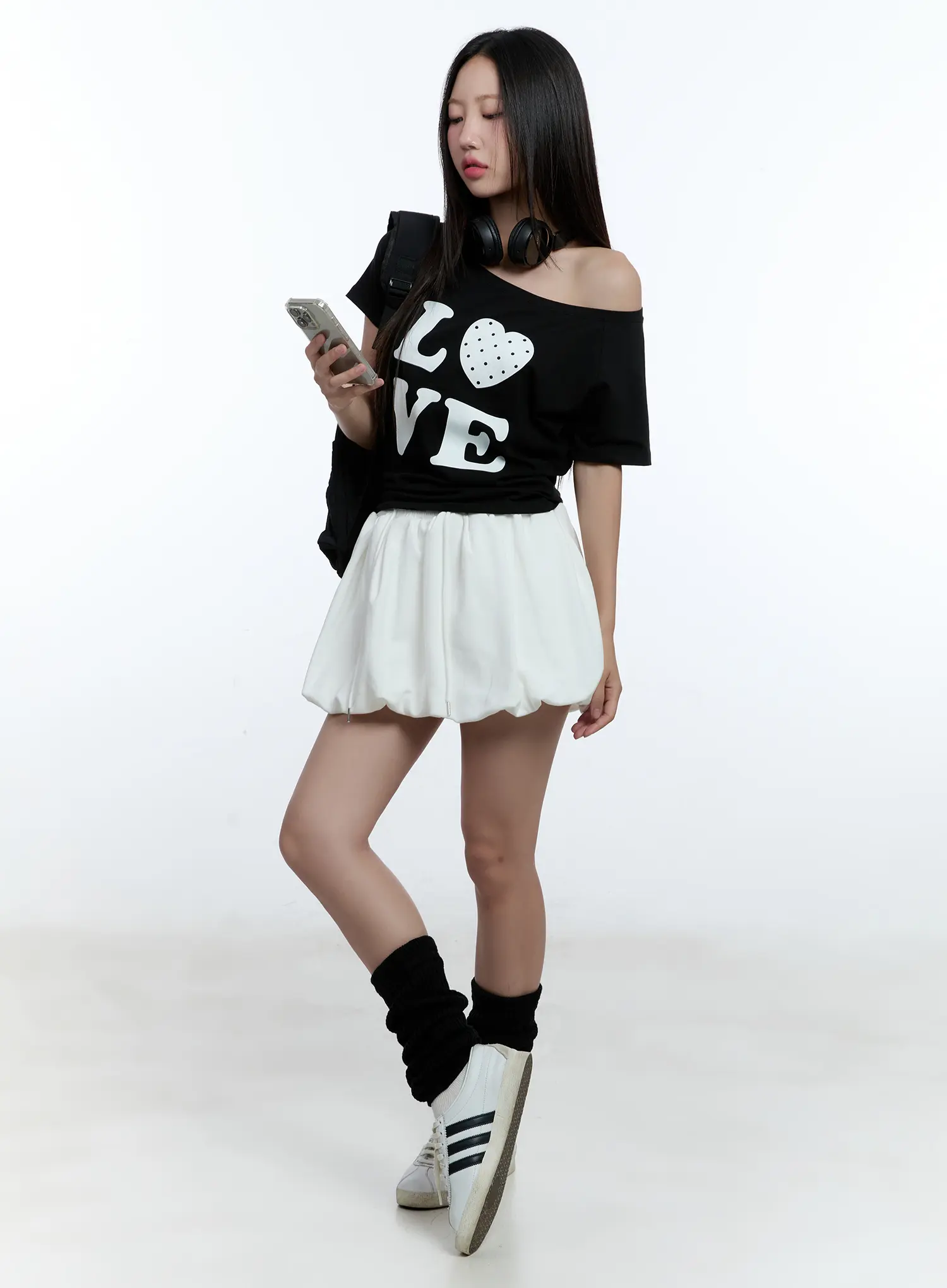 Adjustable Balloon Mini Skirt CU526 - Image 2