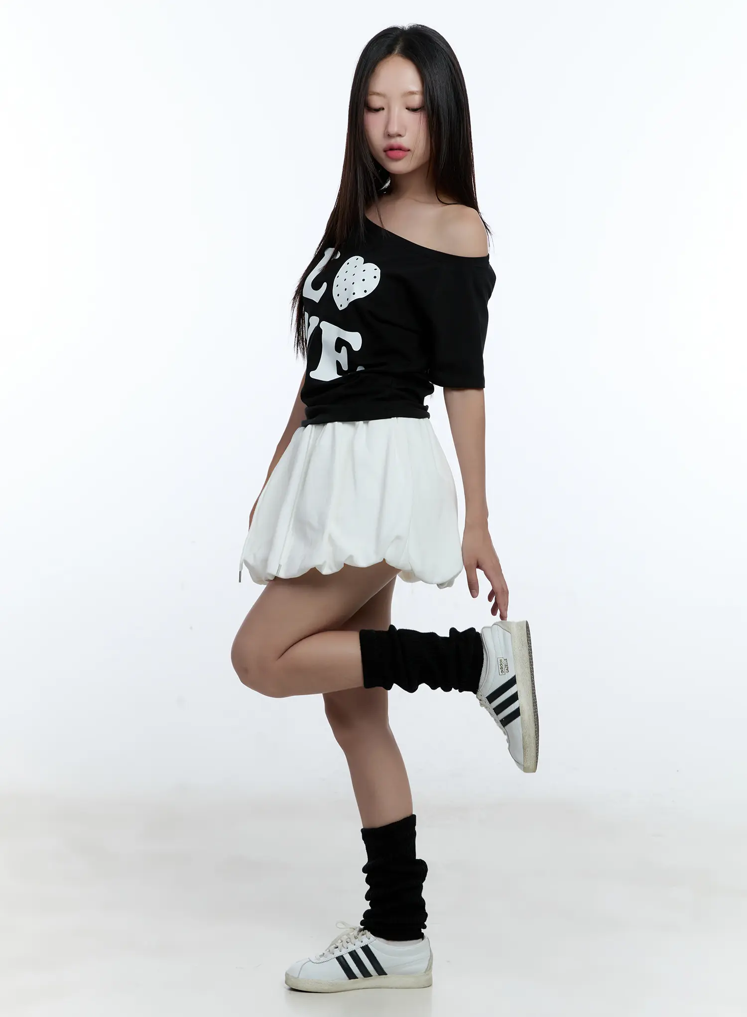 Adjustable Balloon Mini Skirt CU526 - Image 3