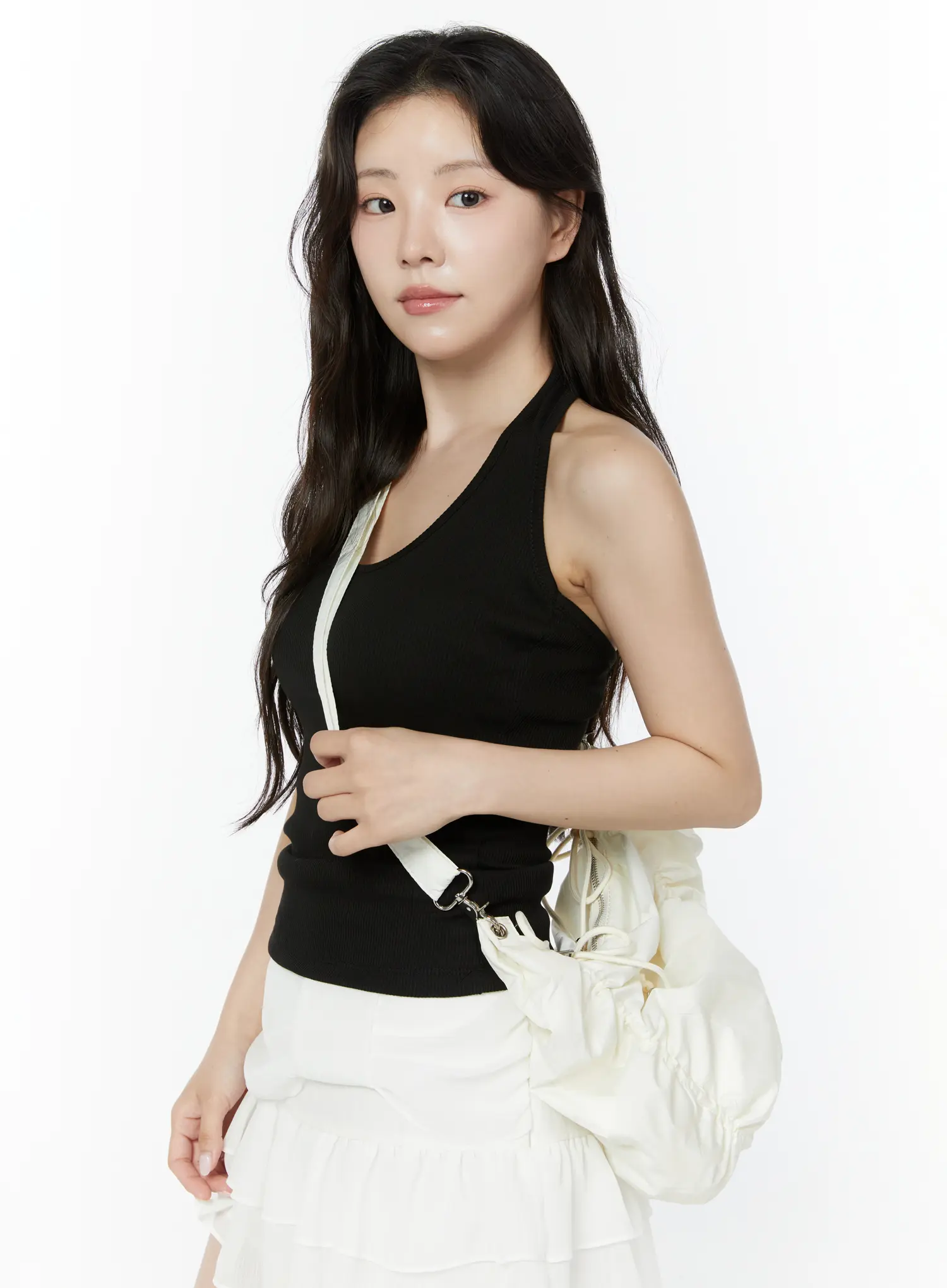 Adjustable Ruched Crossbody Bag IY511 - Image 2
