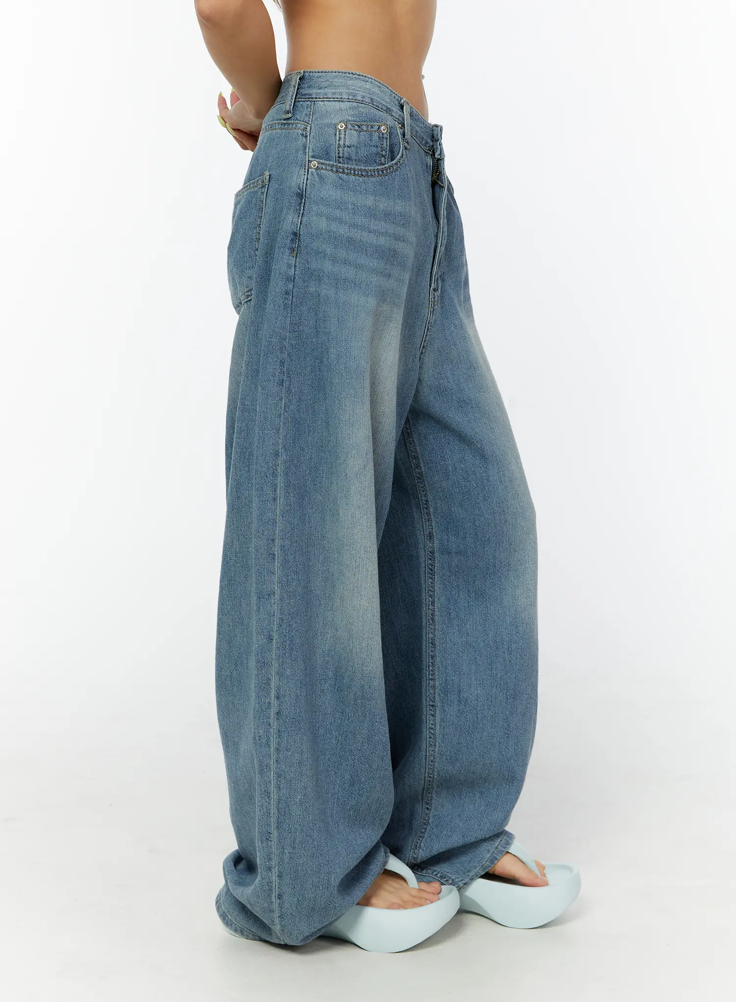 Aela Summer Wide Leg Jeans CY521 - Image 4