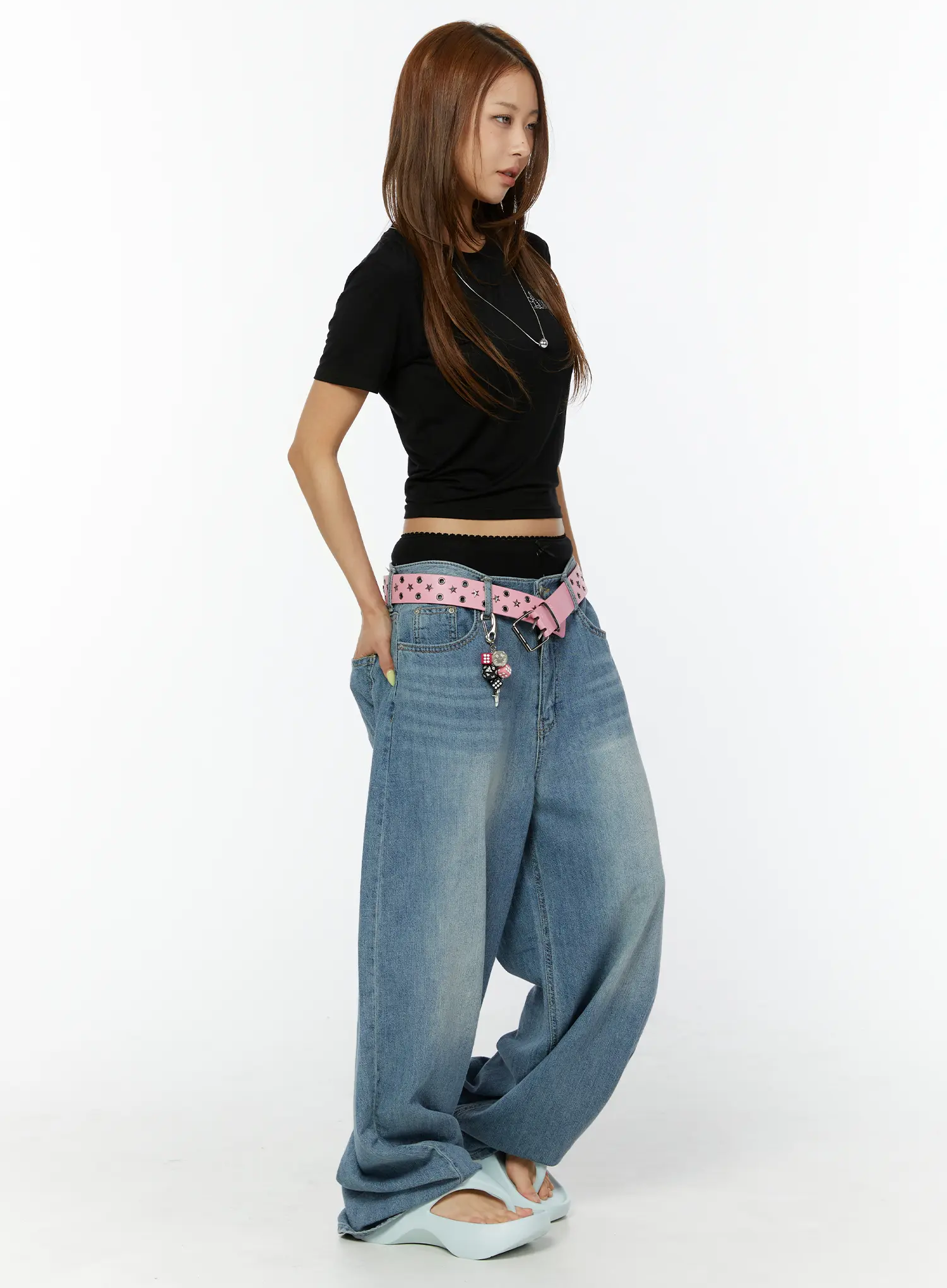 Aela Summer Wide Leg Jeans CY521 - Image 5