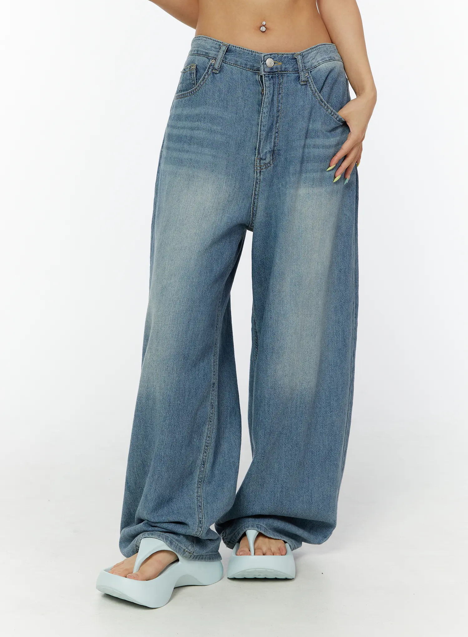 Aela Summer Wide Leg Jeans CY521 - Image 8