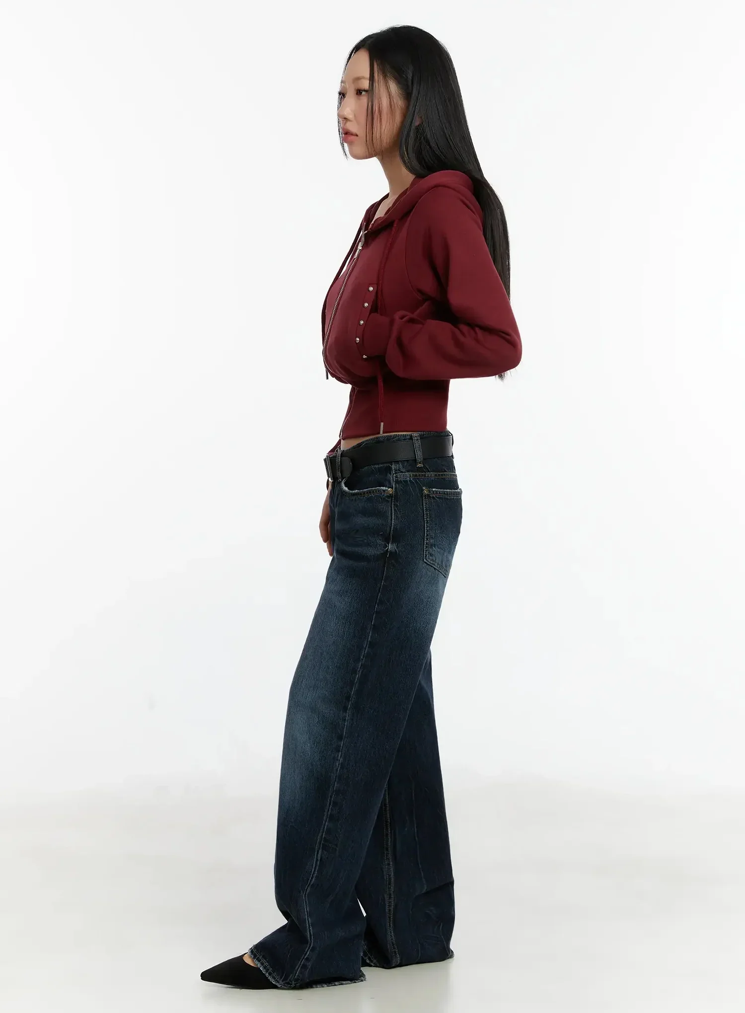 Aimee Low Rise Wide Leg Jeans ID525 - Image 4
