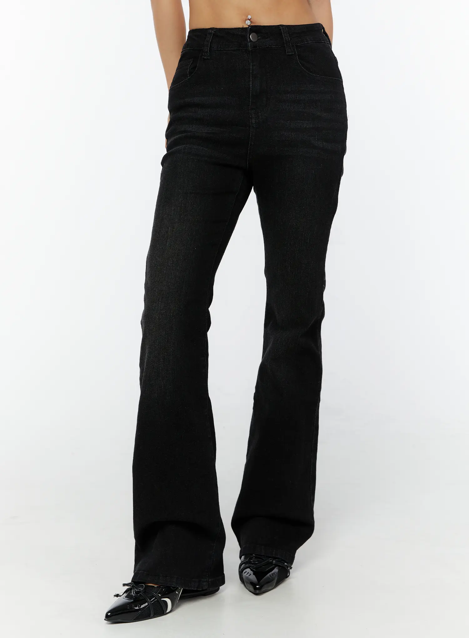 Alfie Hip-Pad Bootcut Jeans CY520