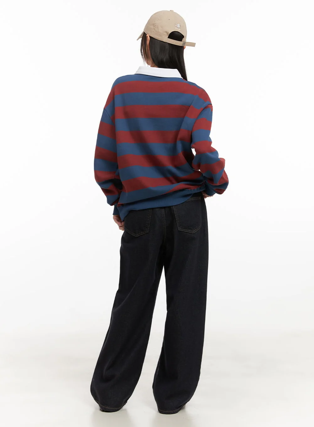 Allie Stitched Wide-Leg Jeans CD430 - Image 4