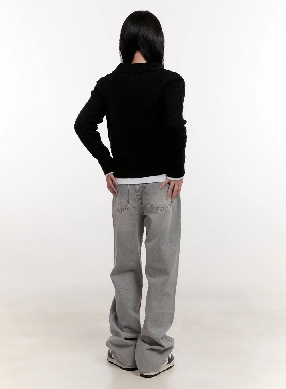 Ally Wide-Leg Jeans CJ531 - Image 4