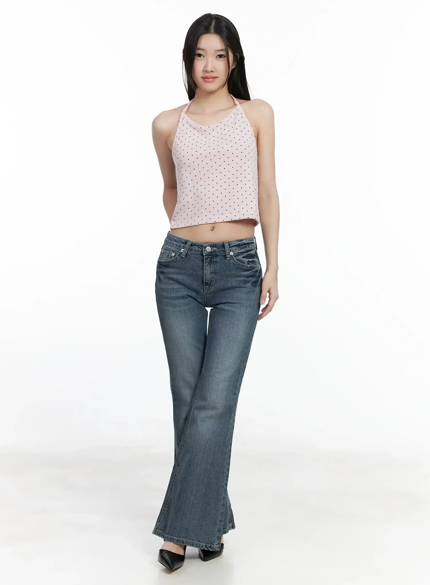 Amaris Low-Rise Bootcut Flared Jeans IM503 - Image 3