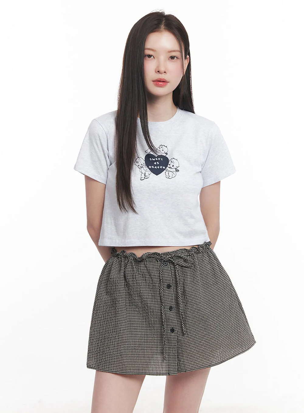 Angel Graphic Crop Top IY513 - Image 15