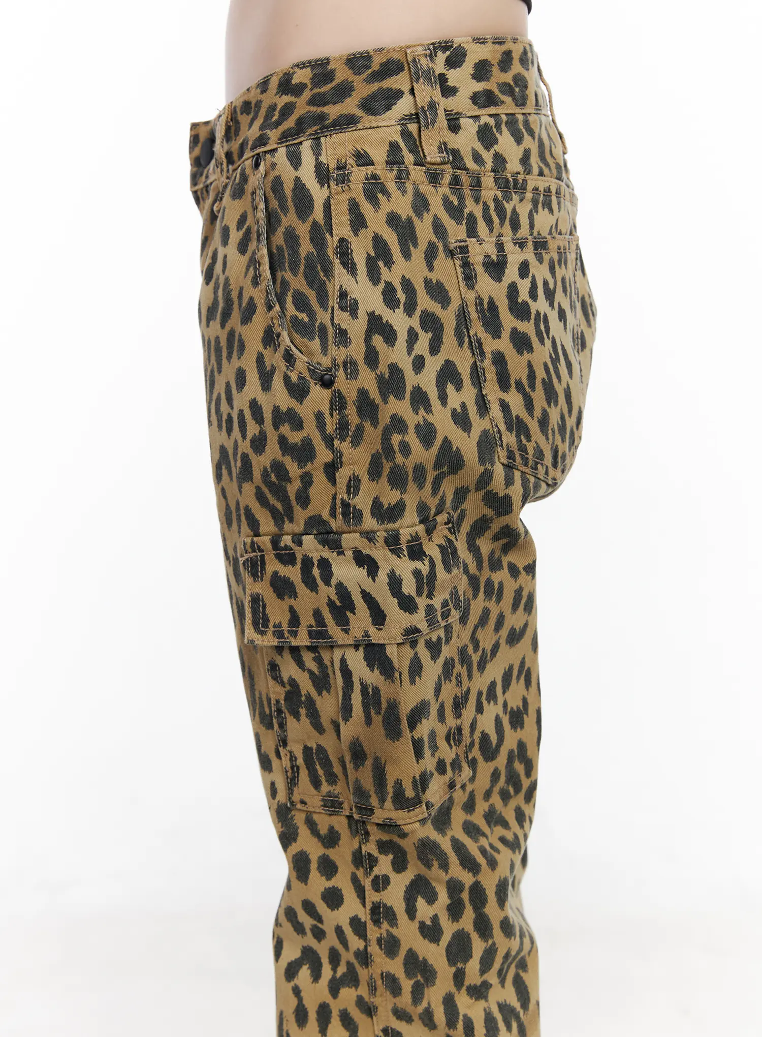 Animal Print Bootcut Pants CM526 - Image 3