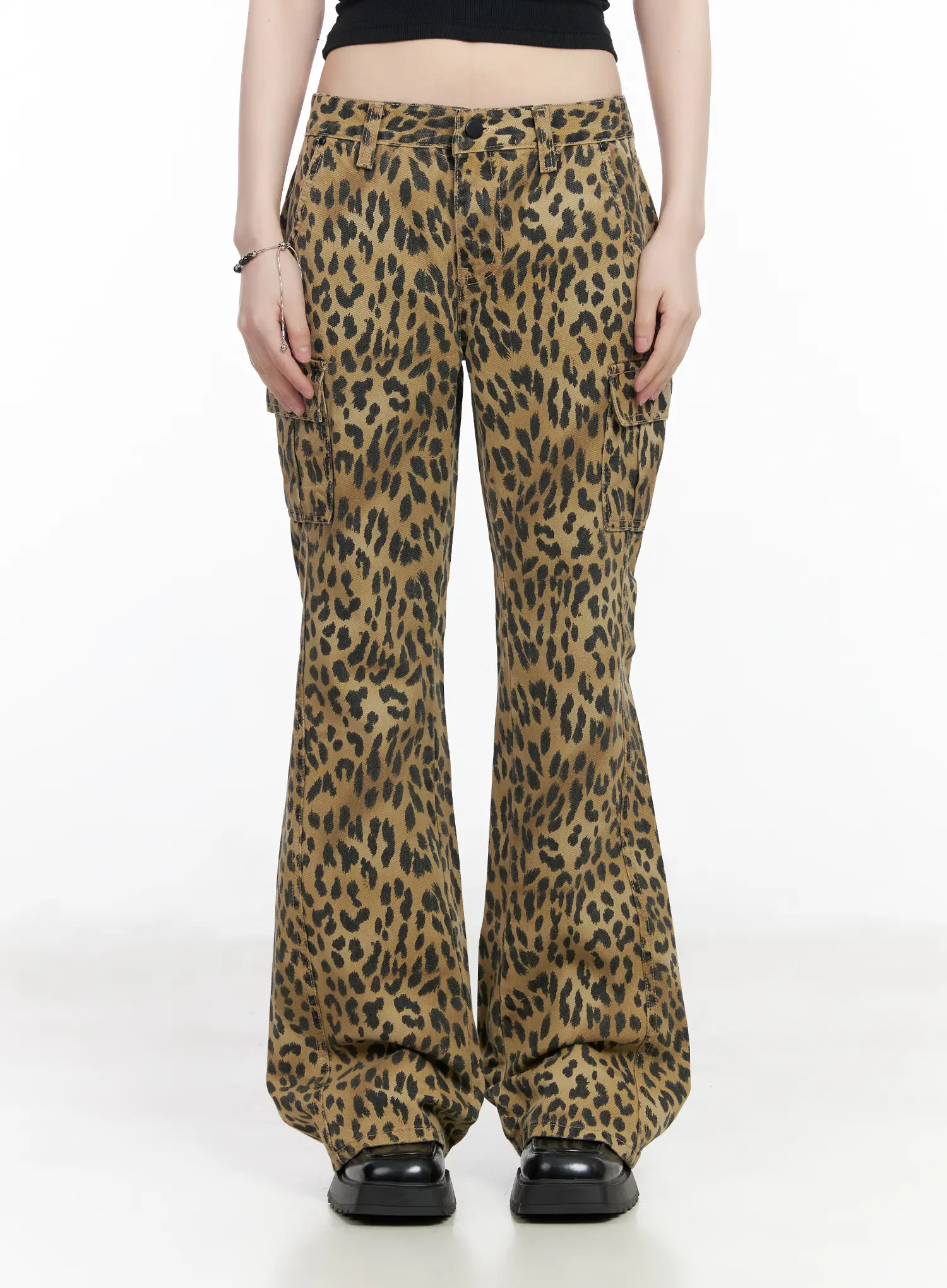 Animal Print Bootcut Pants CM526 - Image 9