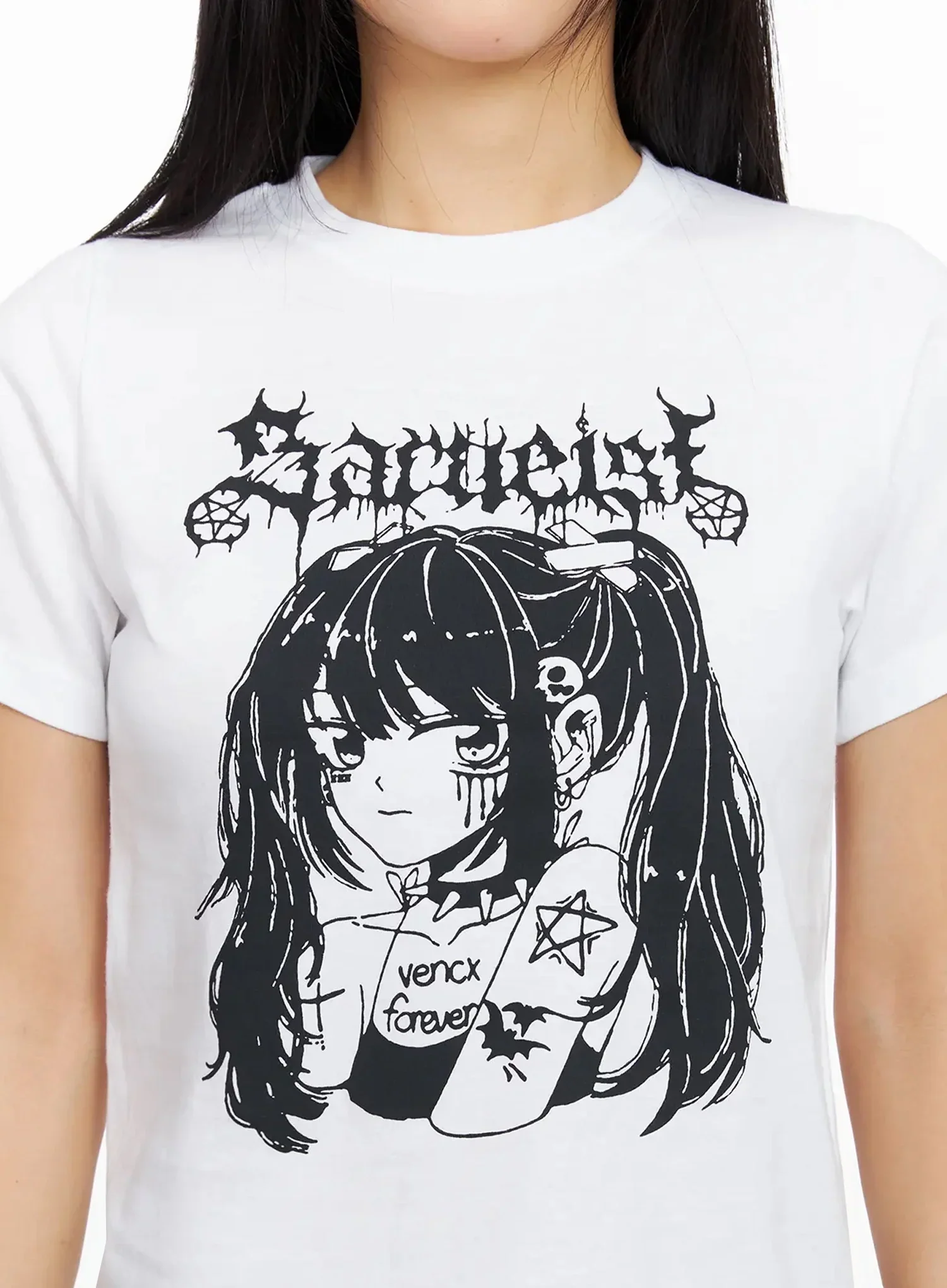 Anime Print Graphic T-Shirt CA513 - Image 4