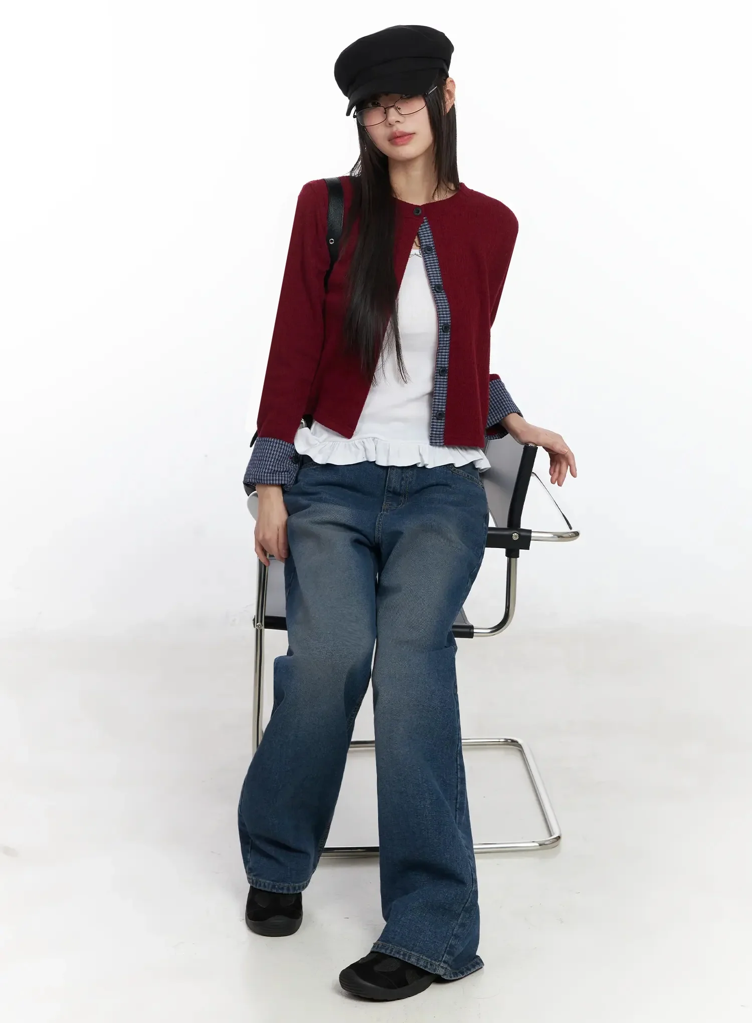 Annika Low-Rise Baggy Jeans F517 - Image 14