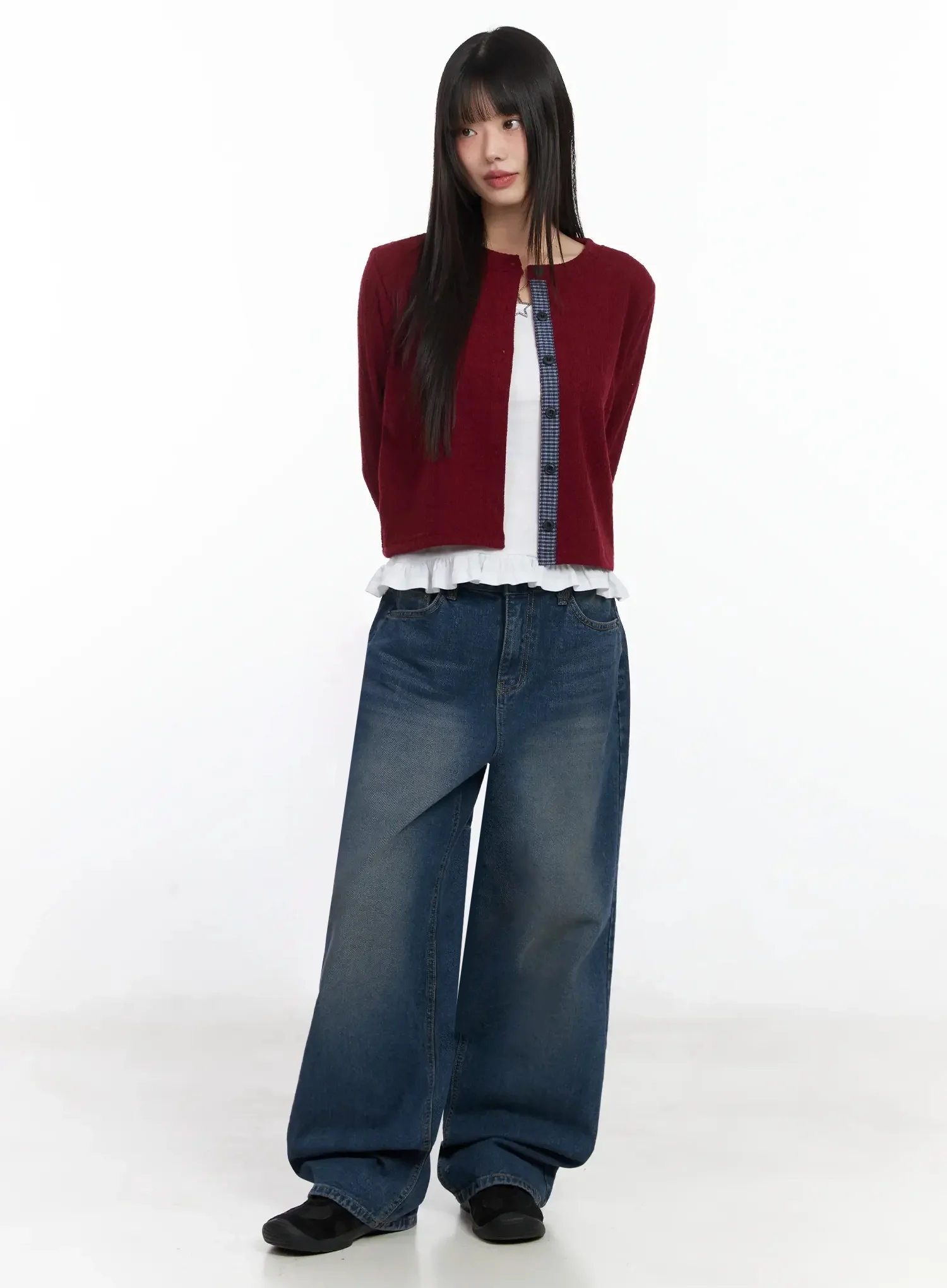 Annika Low-Rise Baggy Jeans F517 - Image 7
