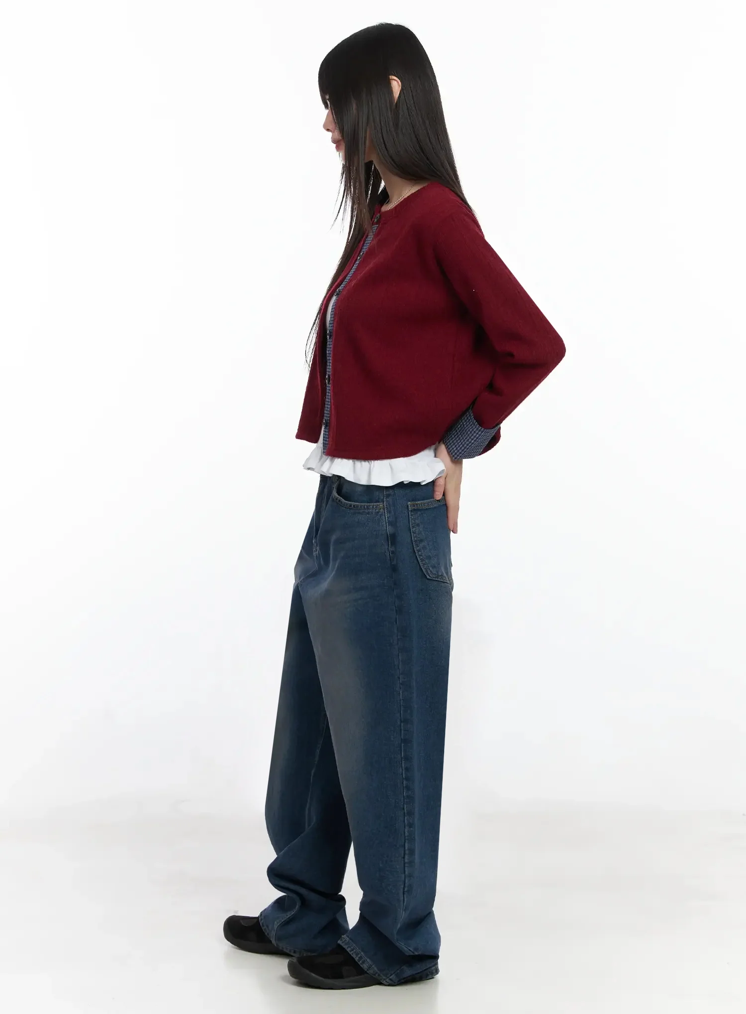 Annika Low-Rise Baggy Jeans F517 - Image 8
