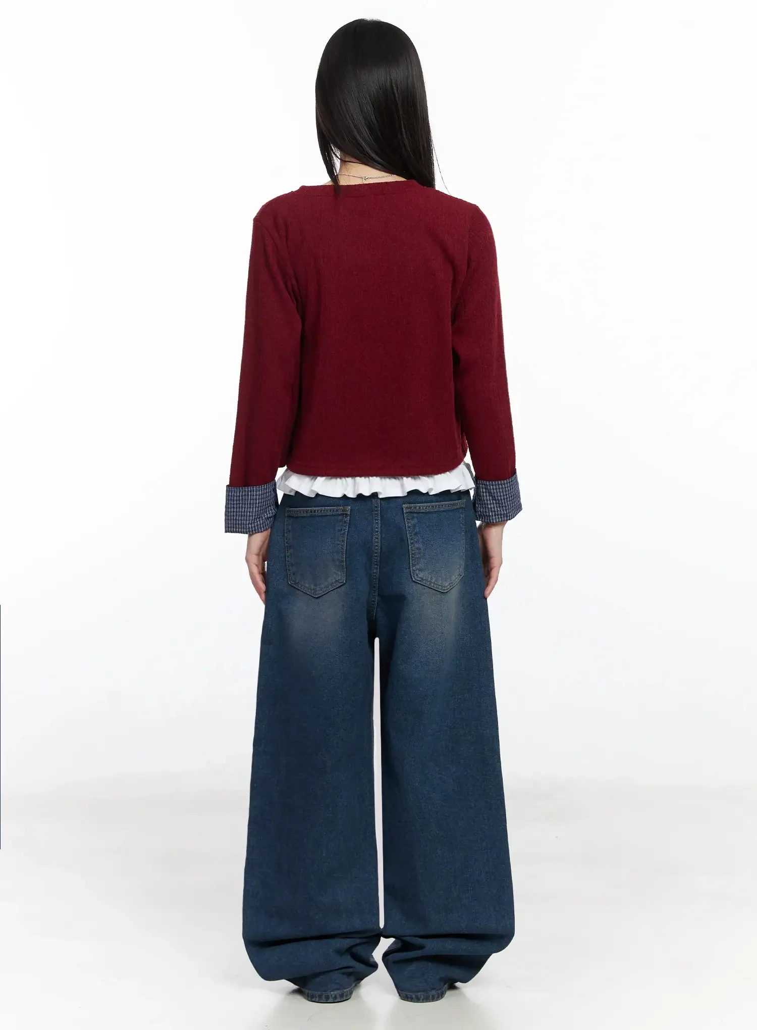 Annika Low-Rise Baggy Jeans F517 - Image 9