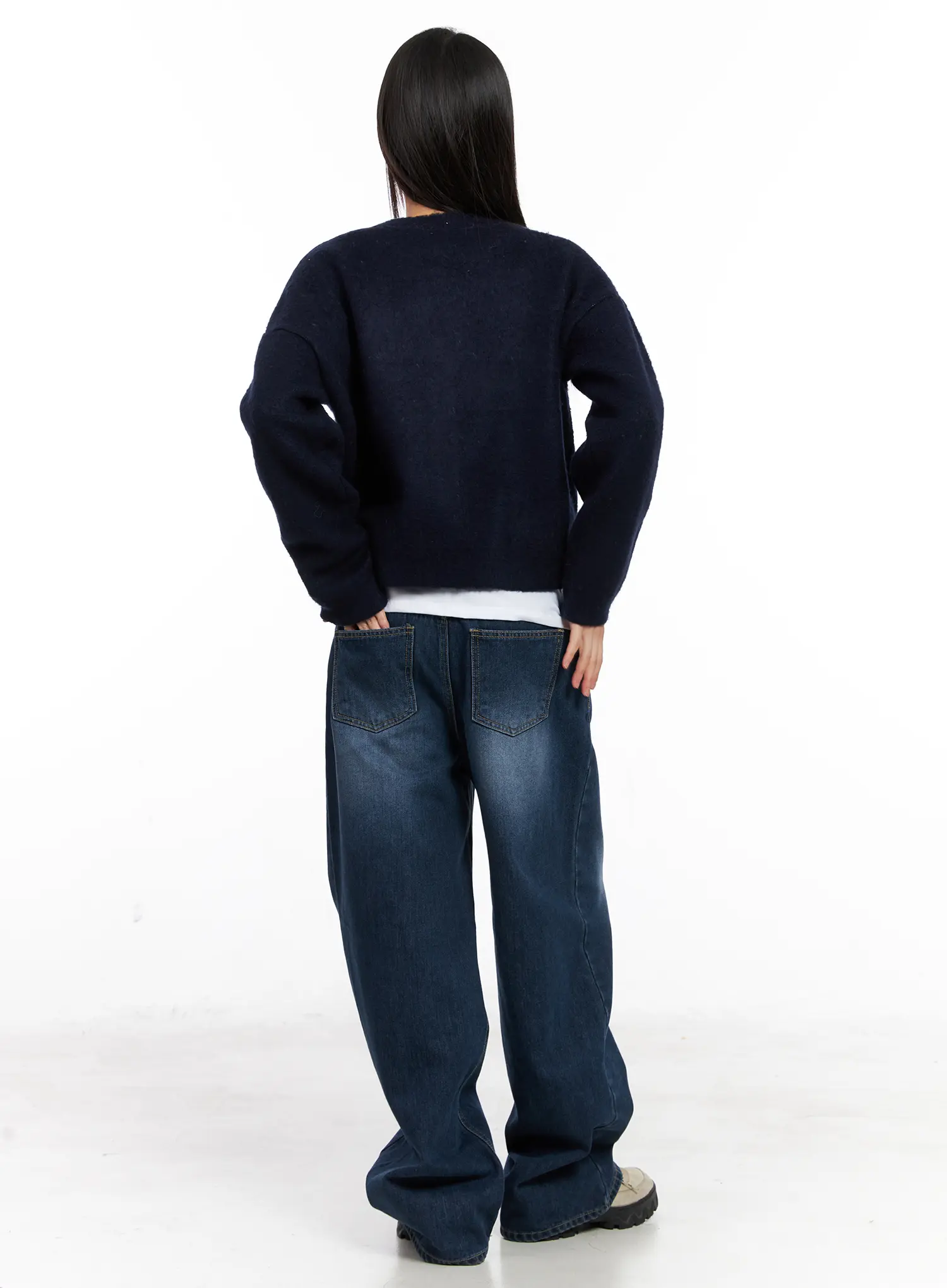 Argyle Brush Cardigan CN521 - Image 4
