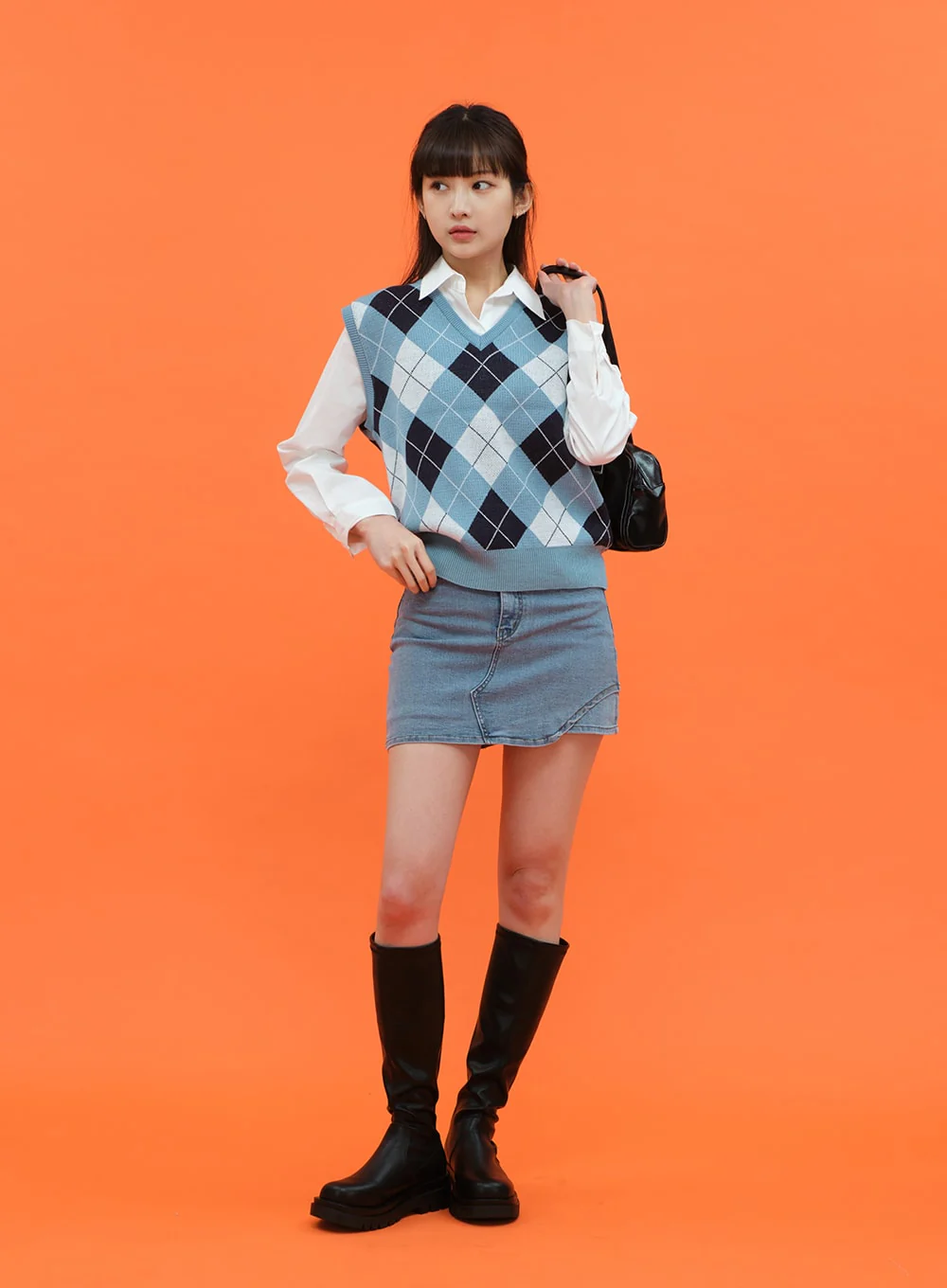 Argyle Pattern Vest C1703 - Image 4
