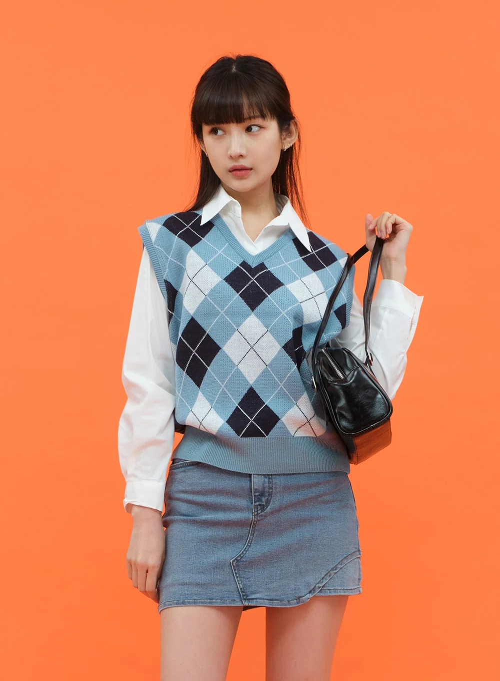 Argyle Pattern Vest C1703 - Image 5