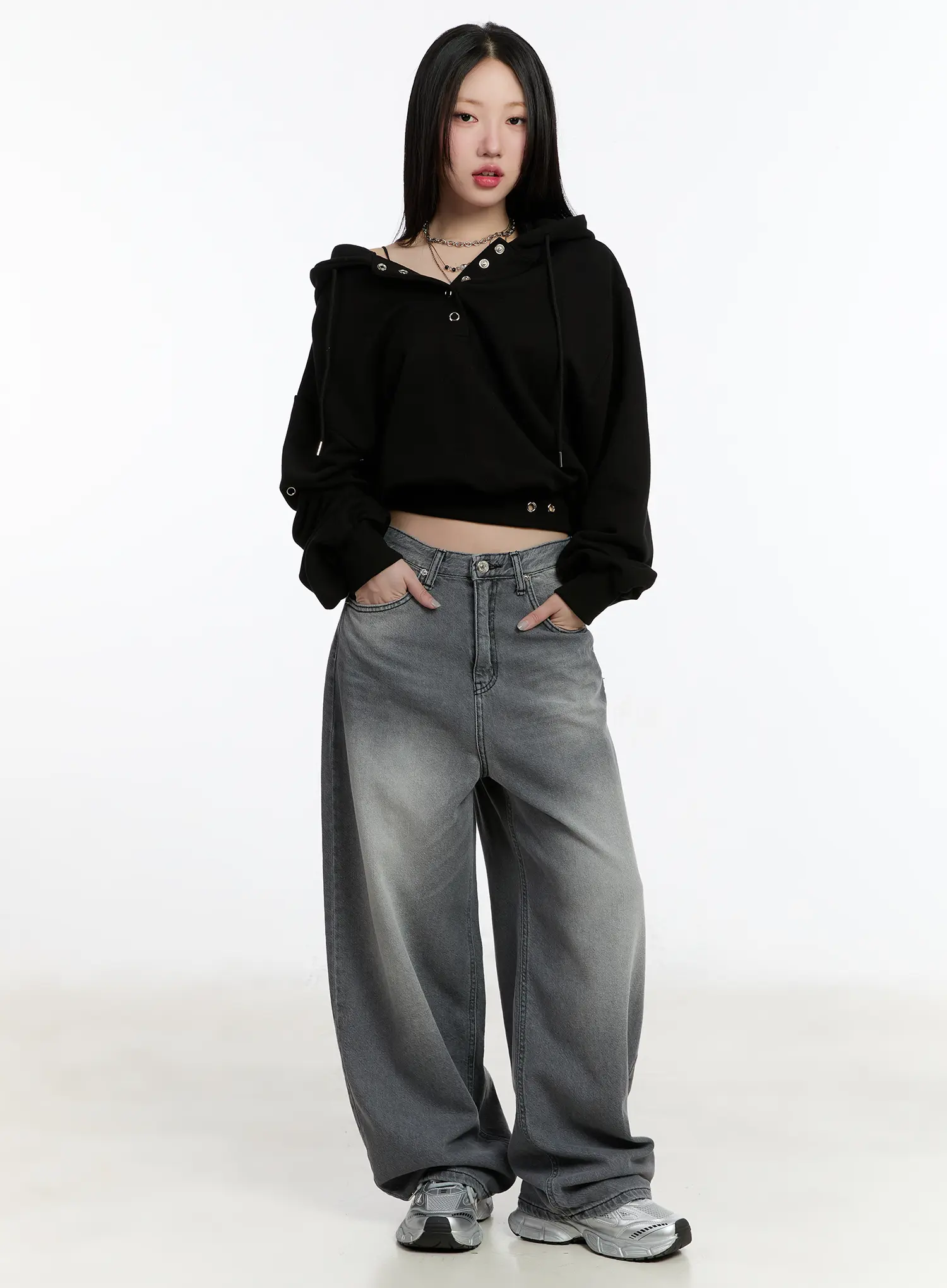 Armani Washed Wide Leg Jeans CM511 - Image 4