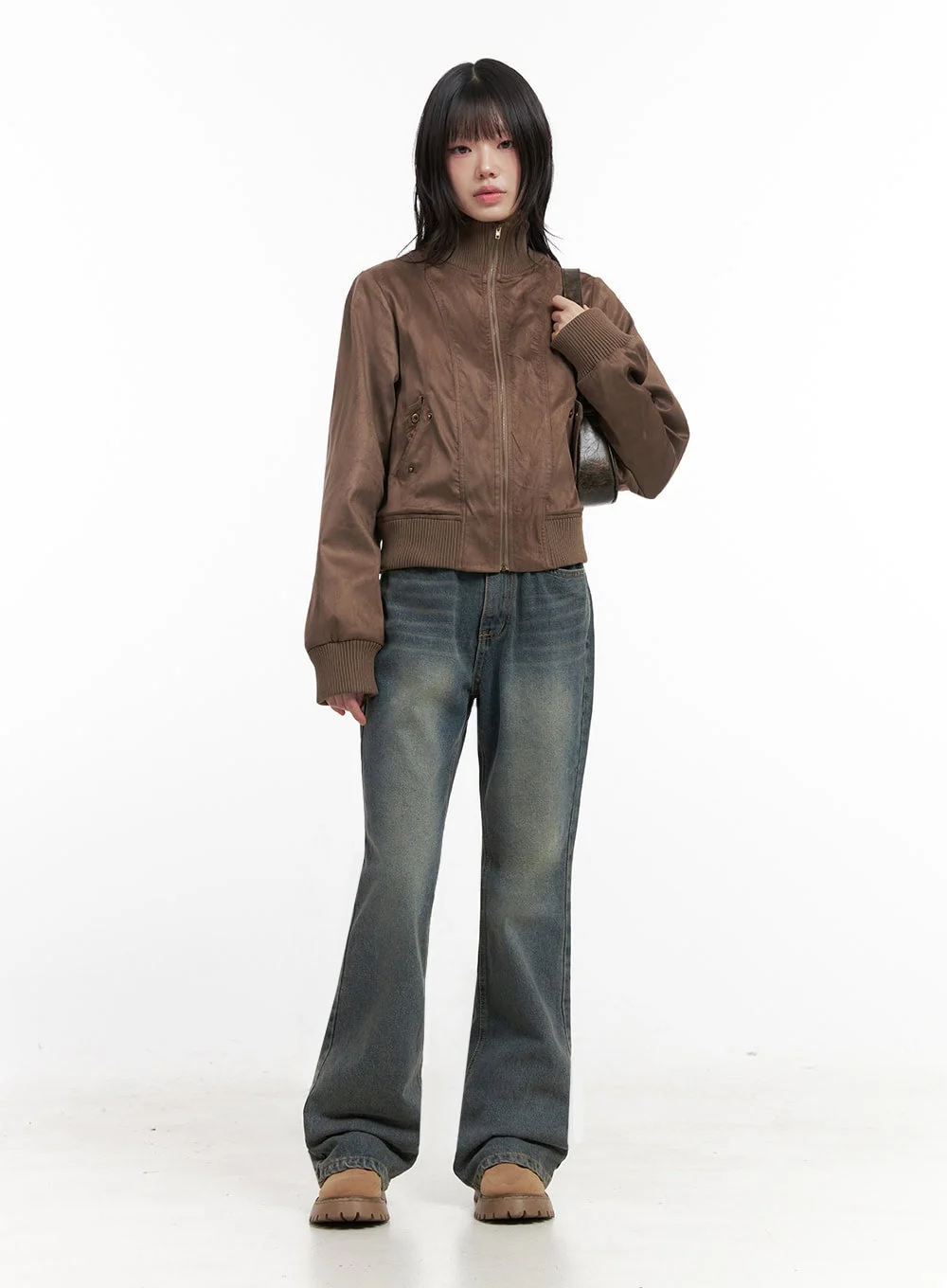 Asher Slimline Washed Bootcut Jeans ID402 - Image 8