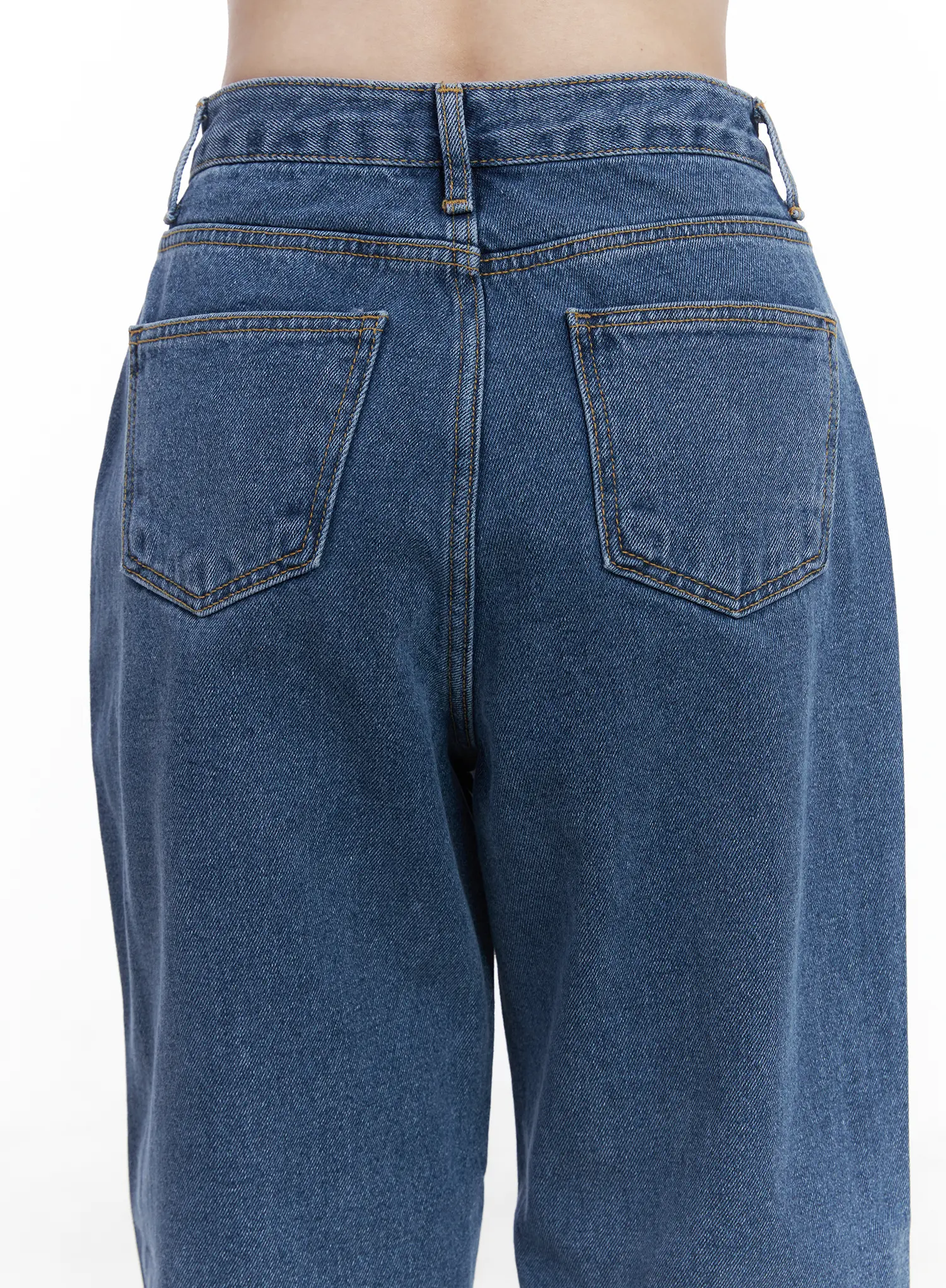 Ashlyn High-Waist Fleece-Lined Wide-Leg Jeans CJ507 - Image 8