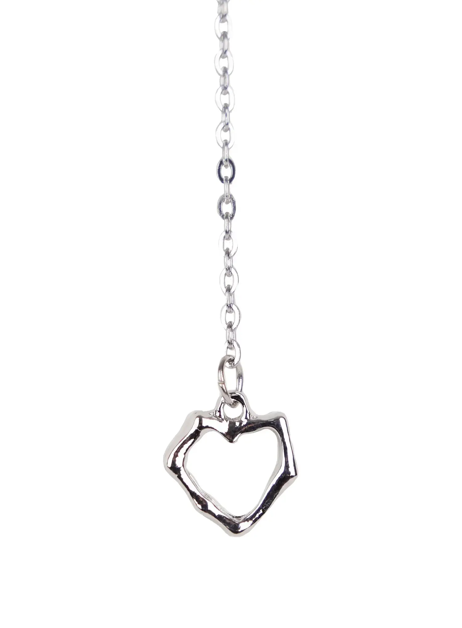 Asymmetric Faux-Pearl Link Necklace IN510 - Image 9