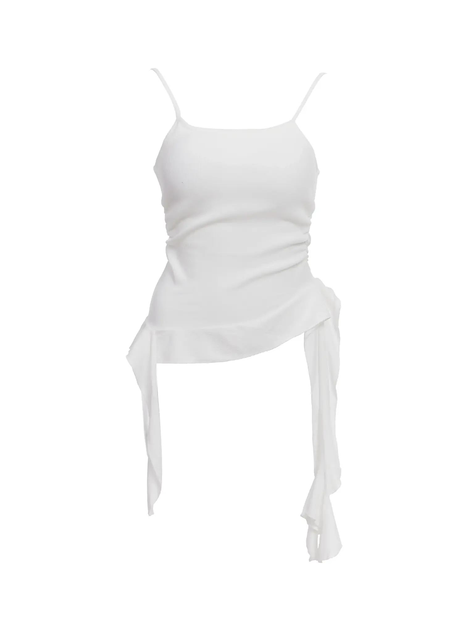 Asymmetric Frill Long Tank Top IC503 - Image 4