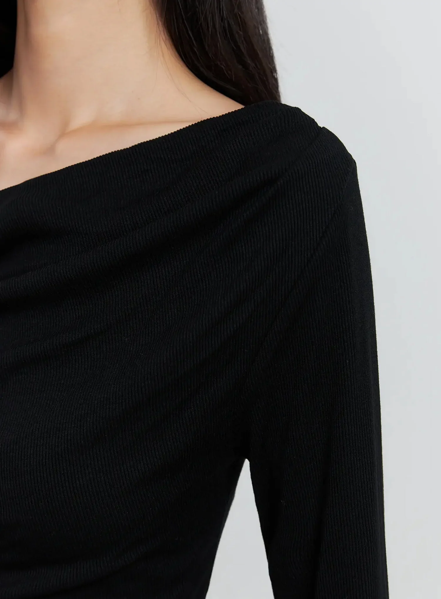 Asymmetric Long Sleeve Top IS516 - Image 12