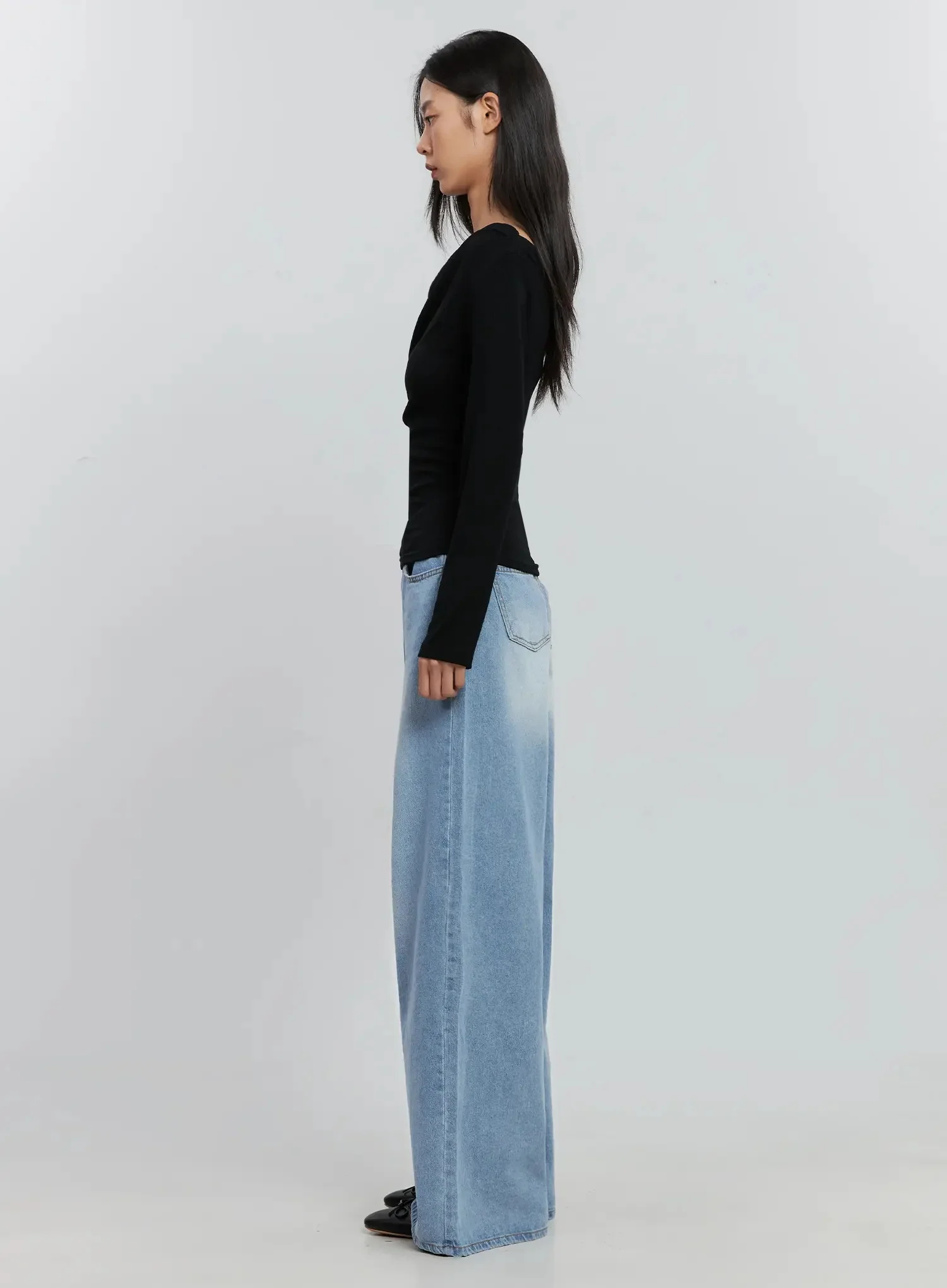 Asymmetric Long Sleeve Top IS516 - Image 15