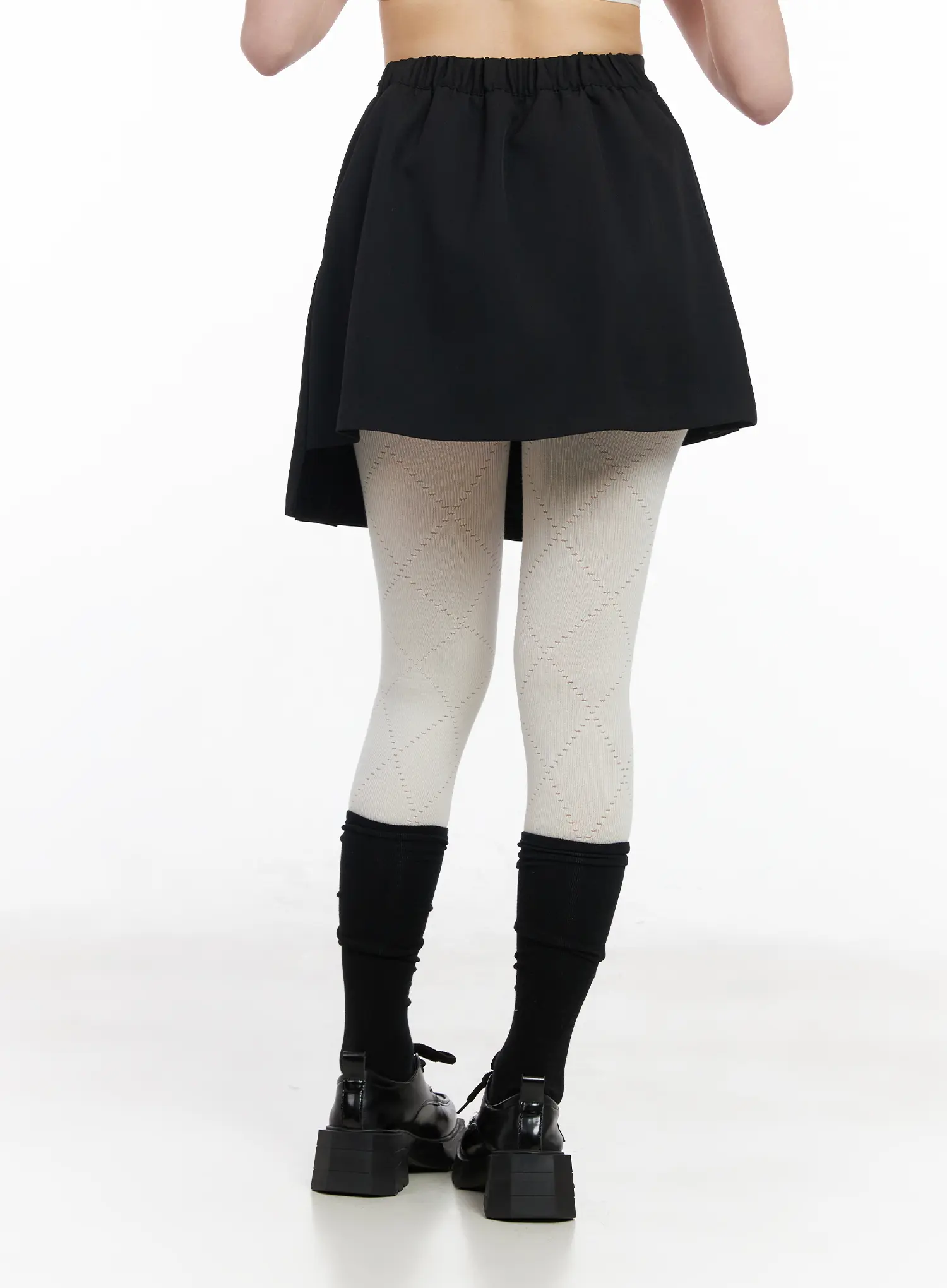 Asymmetric Pleated Mini Skirt CM513 - Image 4