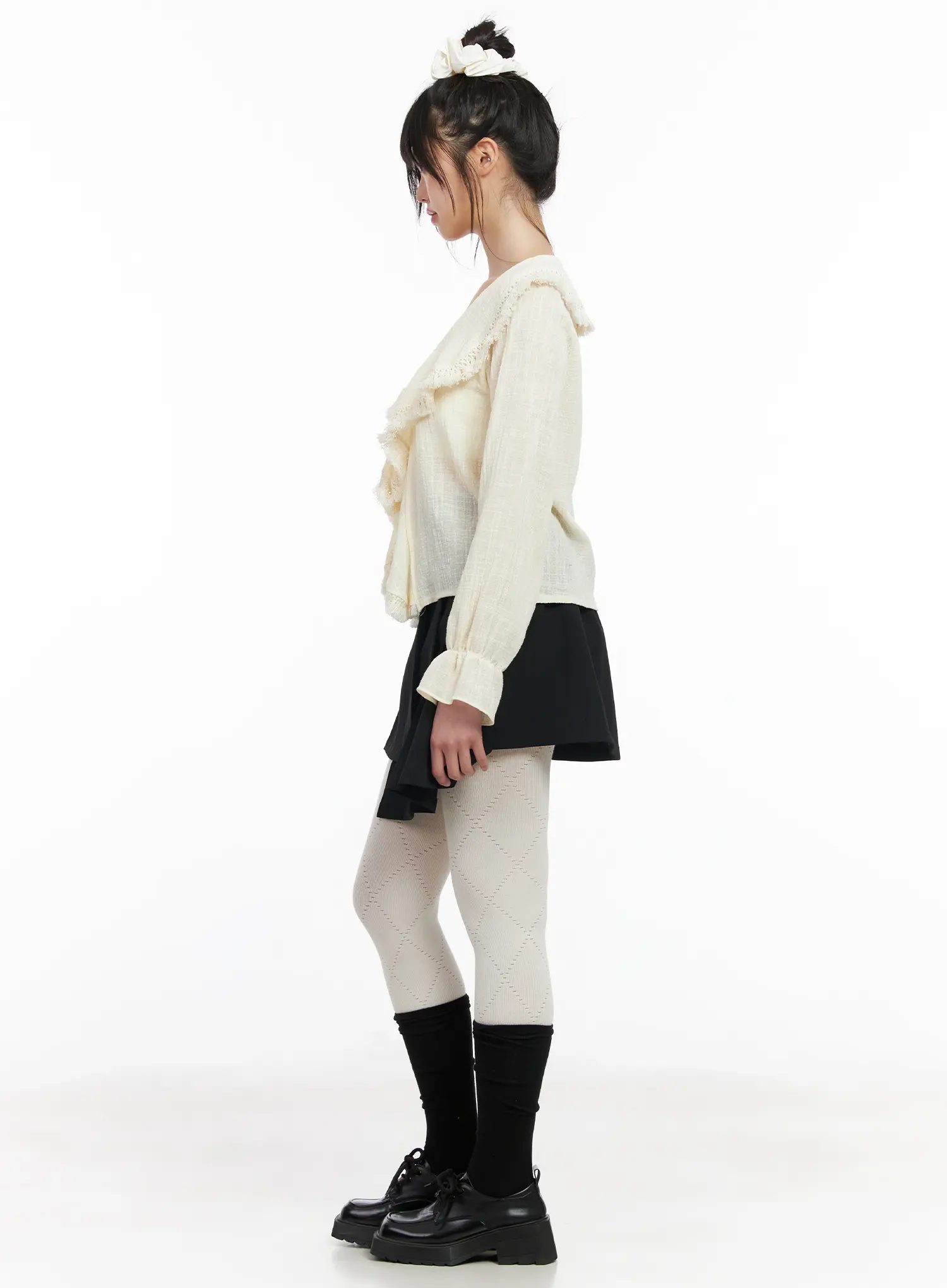 Asymmetric Pleated Mini Skirt CM513 - Image 6