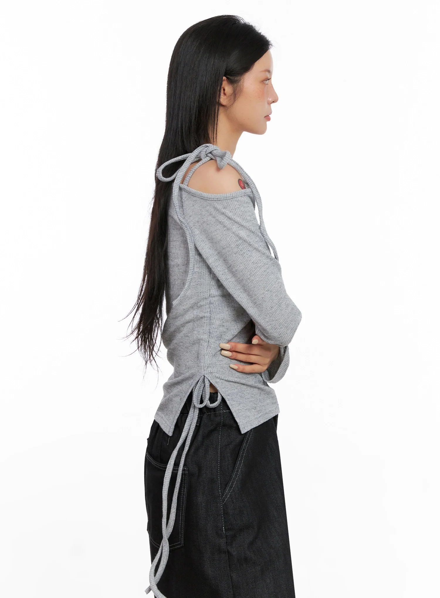 Asymmetric String Tie Top IS515 - Image 5