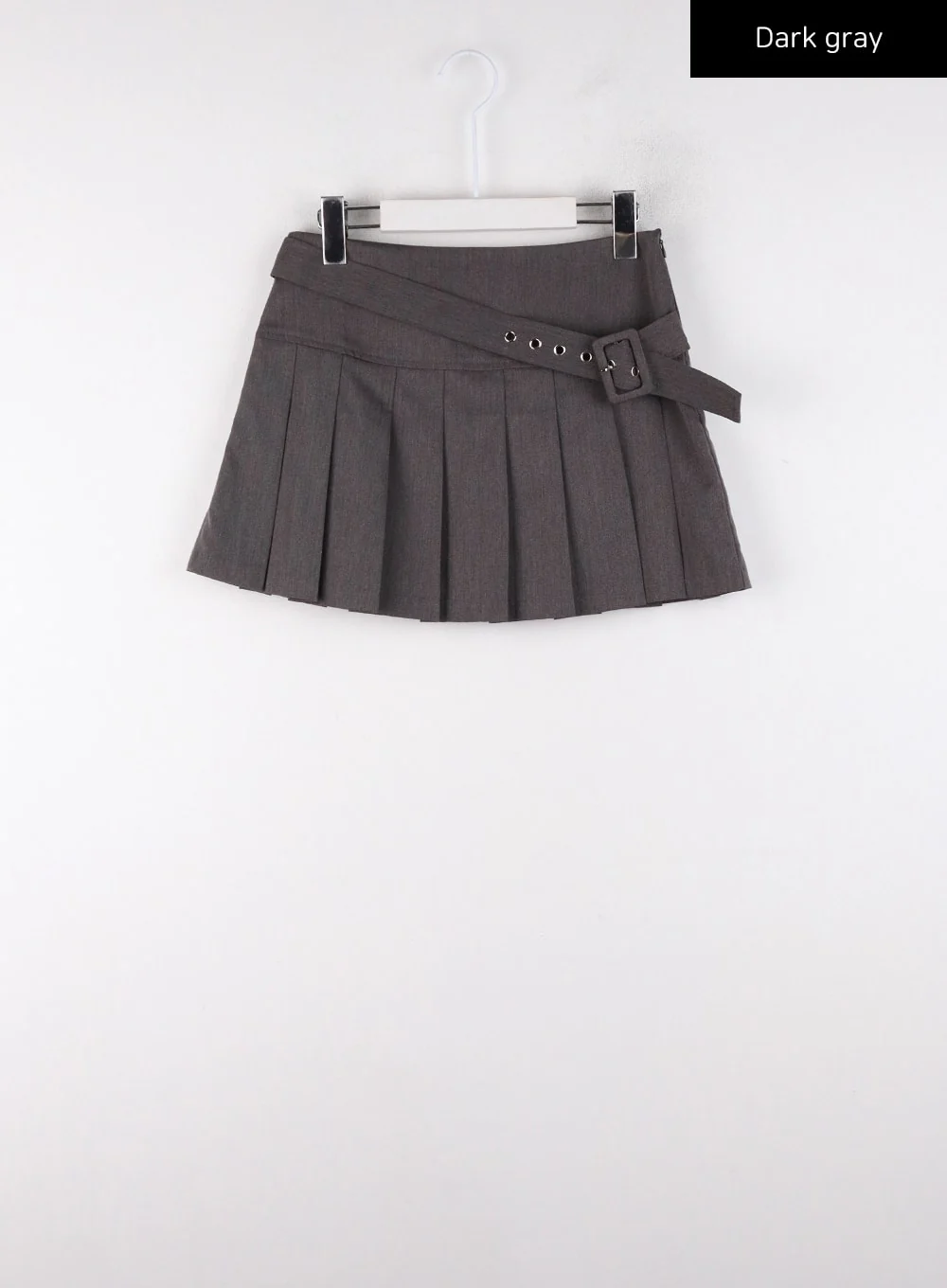 Asymmetrical Belt Pleated Mini Skirt CD308 - Image 8