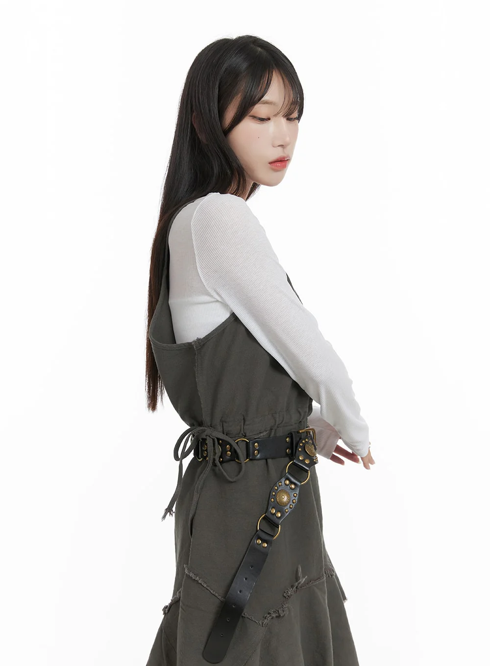 Asymmetrical Flare Sleeveless Dress CA404 - Image 4