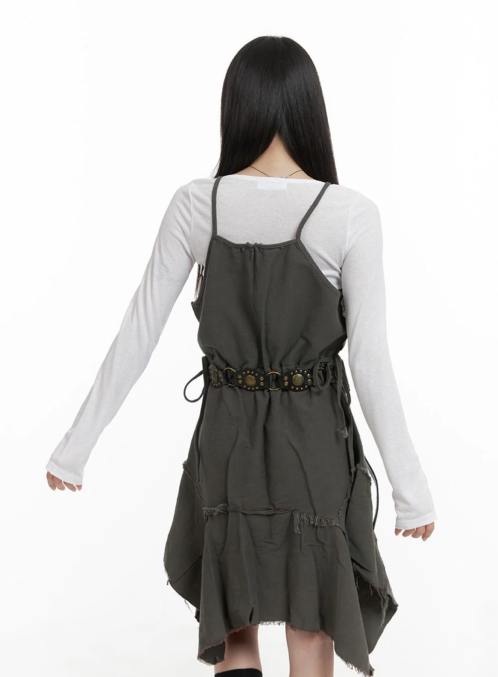 Asymmetrical Flare Sleeveless Dress CA404 - Image 7