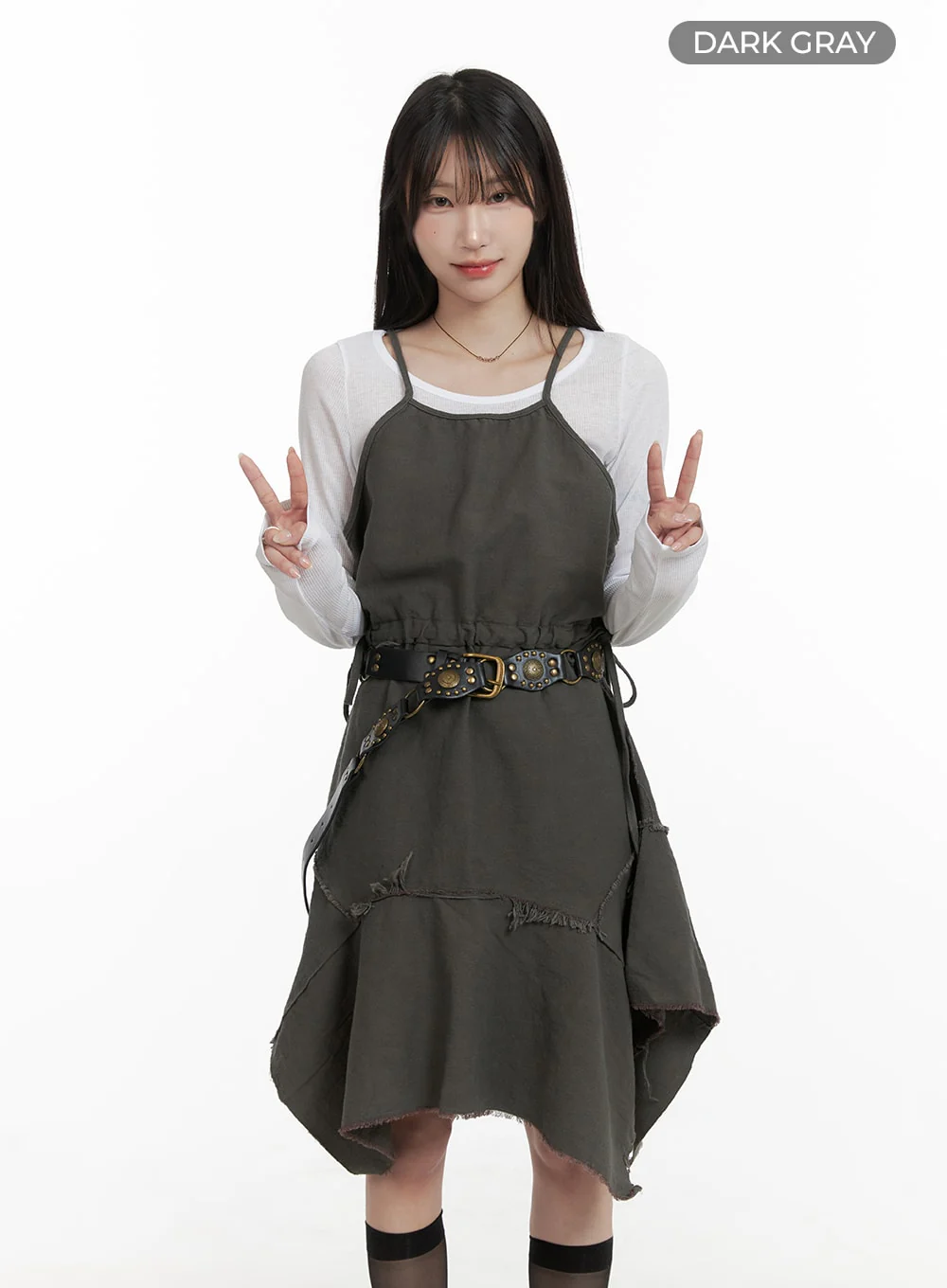 Asymmetrical Flare Sleeveless Dress CA404 - Image 9