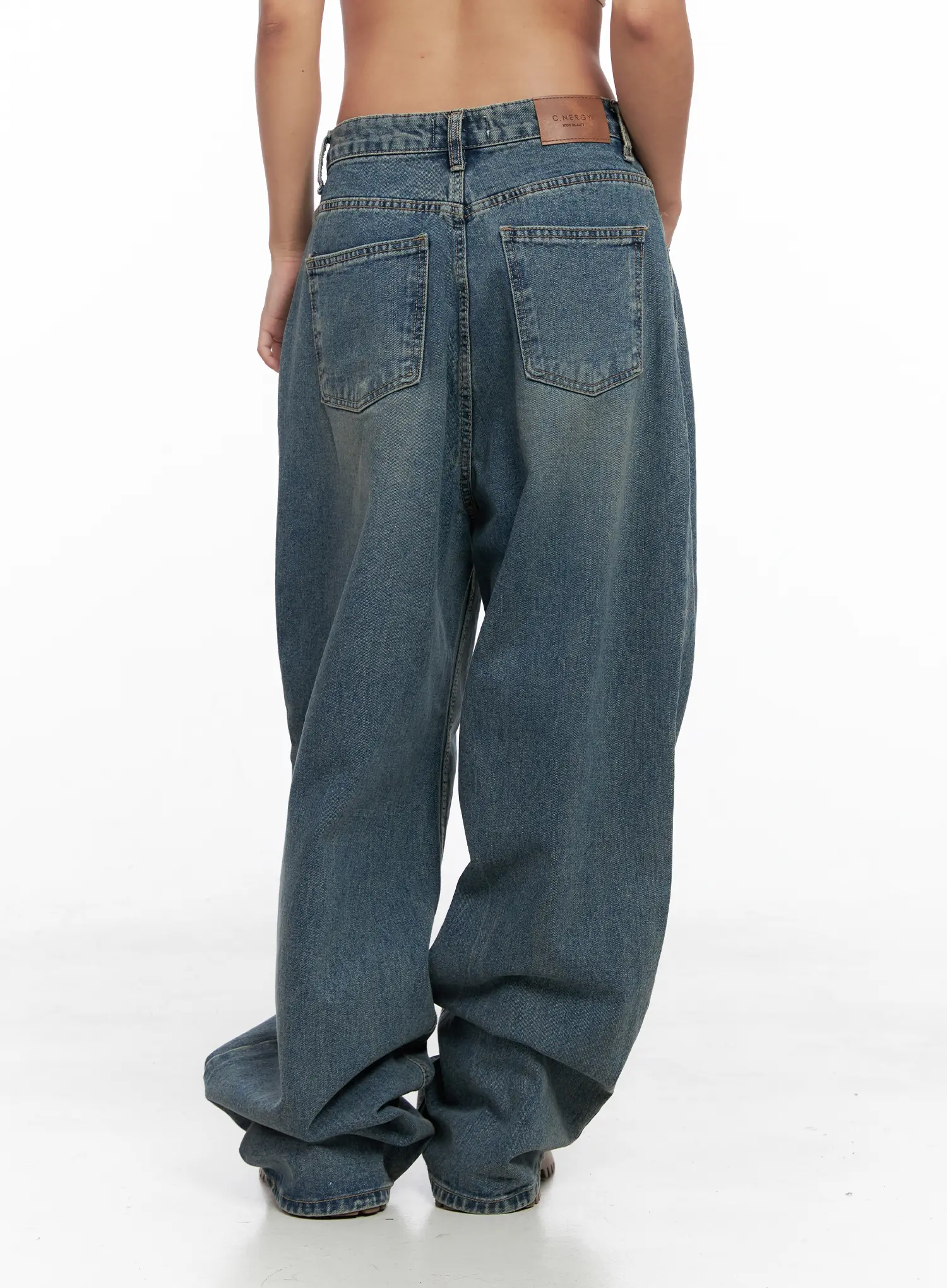 Aura Pleated Wide Jeans CS524 - Image 7