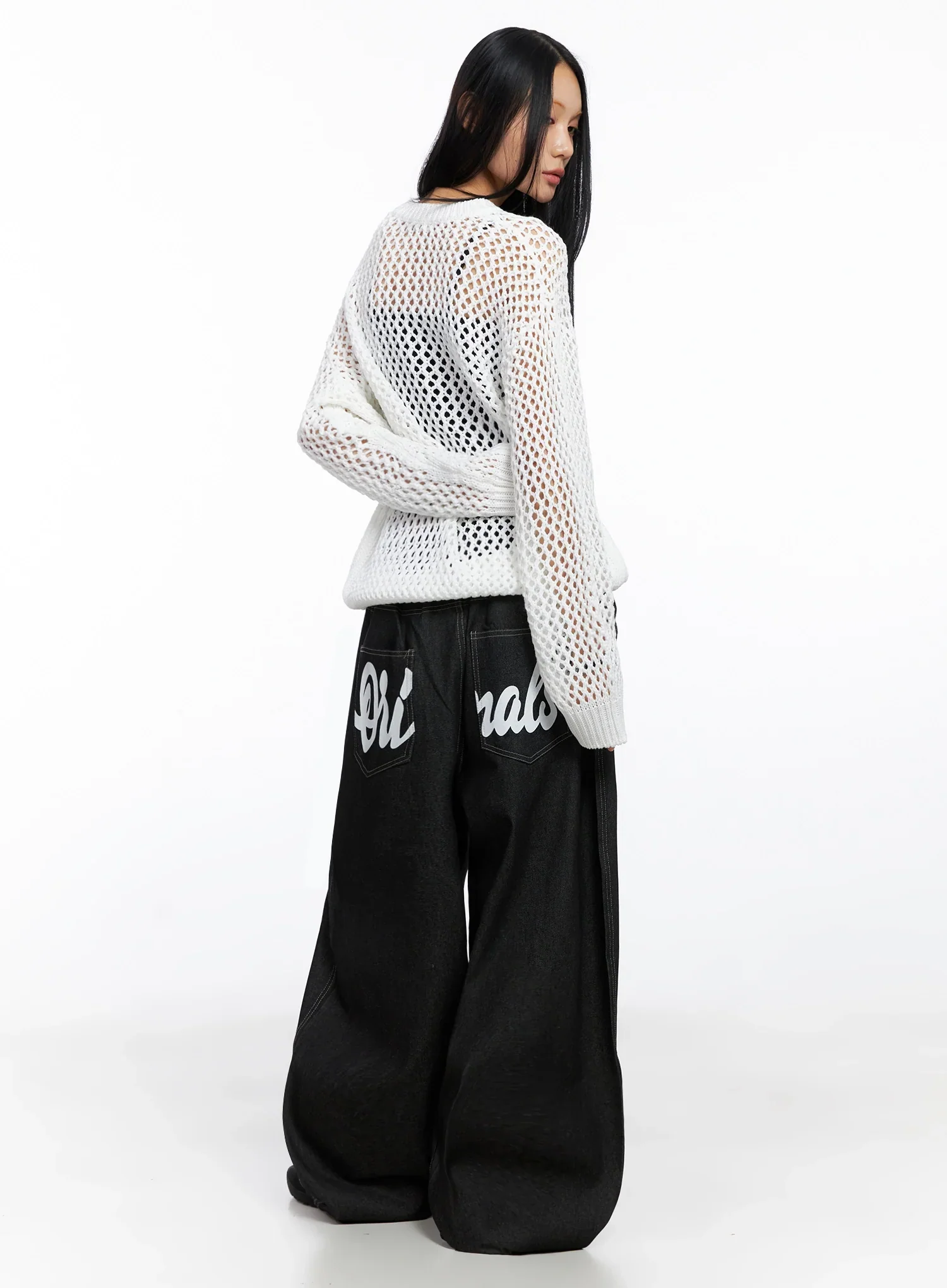 Ayra Graphic Baggy Jeans IO516 - Image 11