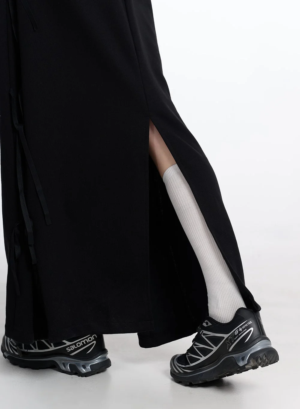 Balletcore Ribbon Side Slit Maxi Skirt CD319 - Image 10