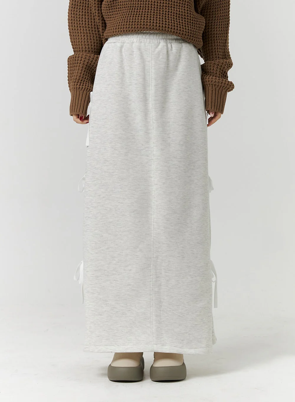 Balletcore Ribbon Side Slit Maxi Skirt CD319 - Image 4