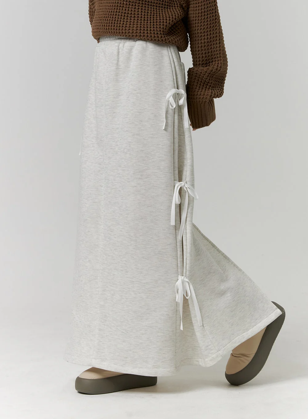 Balletcore Ribbon Side Slit Maxi Skirt CD319 - Image 5