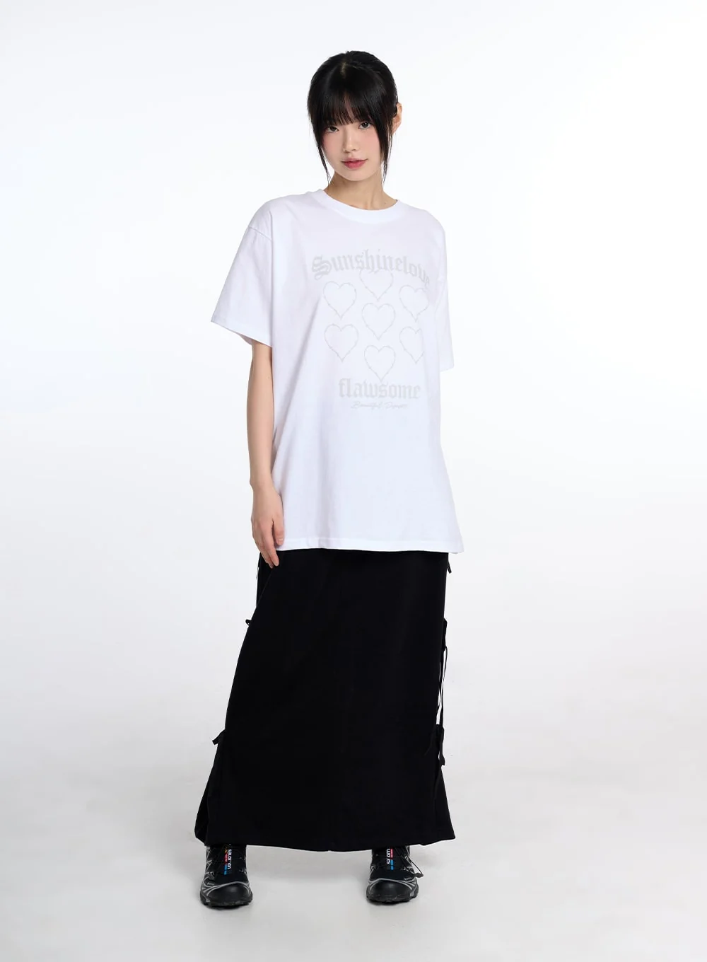 Balletcore Ribbon Side Slit Maxi Skirt CD319 - Image 7