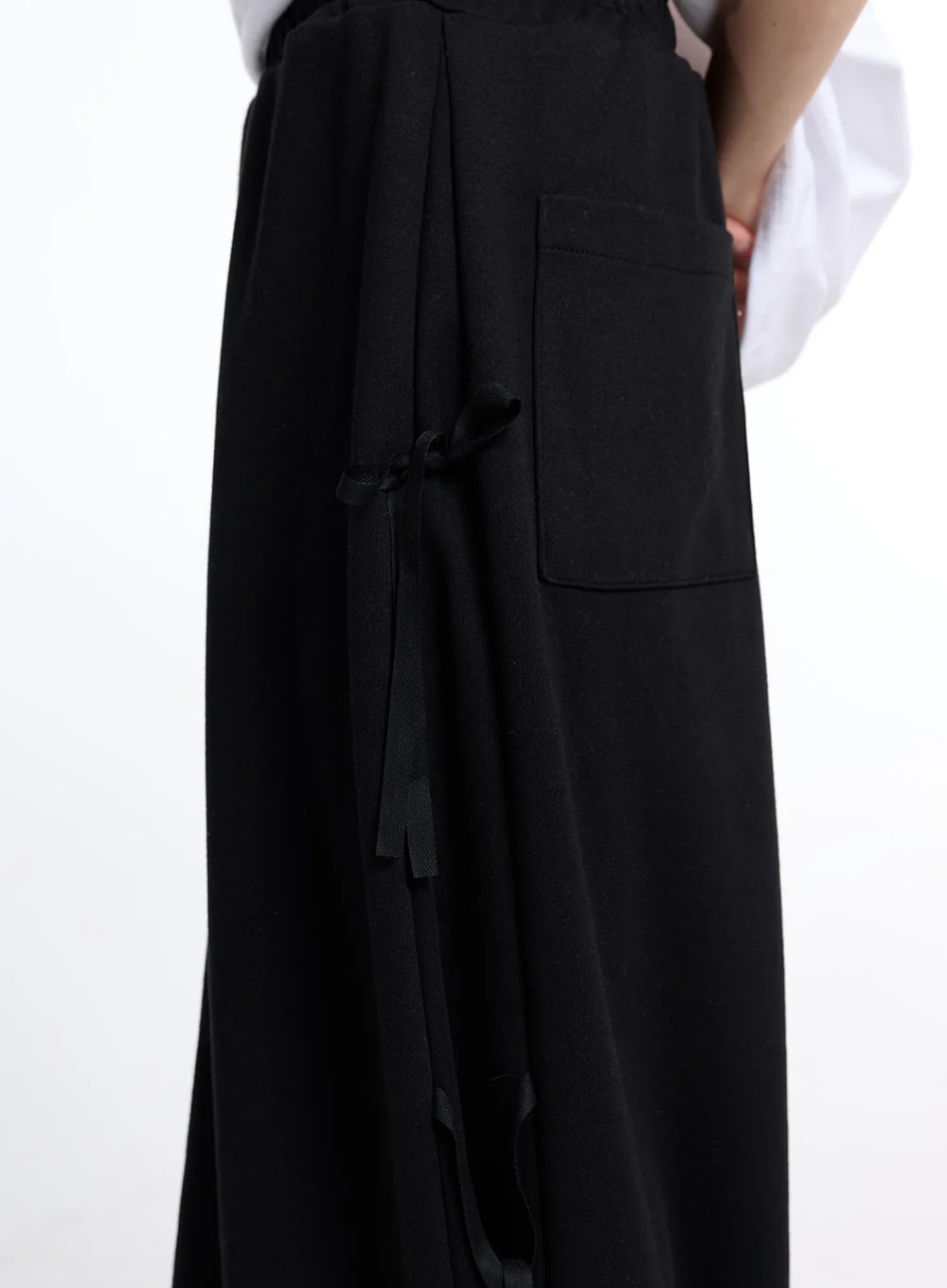 Balletcore Ribbon Side Slit Maxi Skirt CD319 - Image 8
