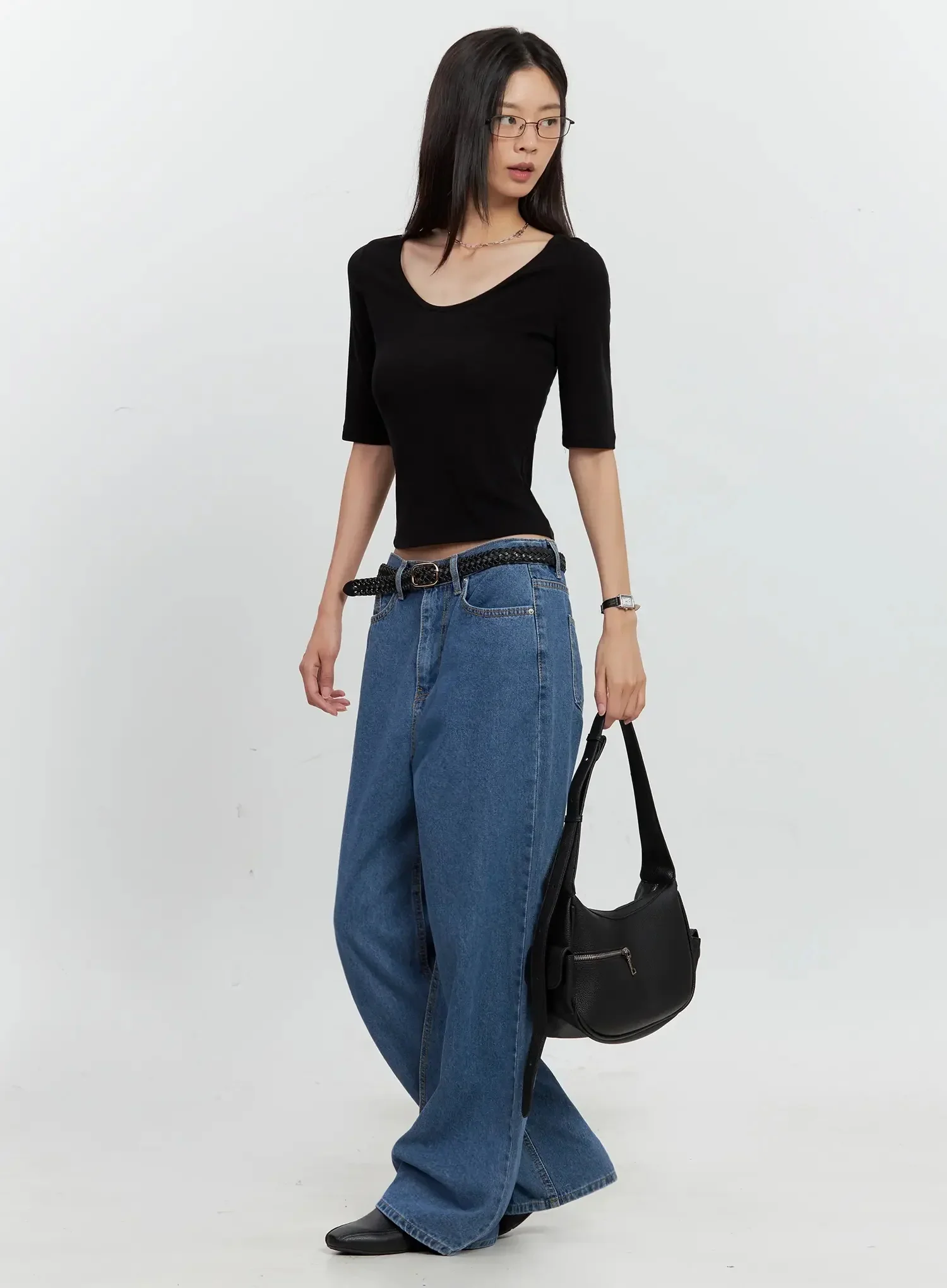 Basic 3/4-Sleeve Top IL528 - Image 17