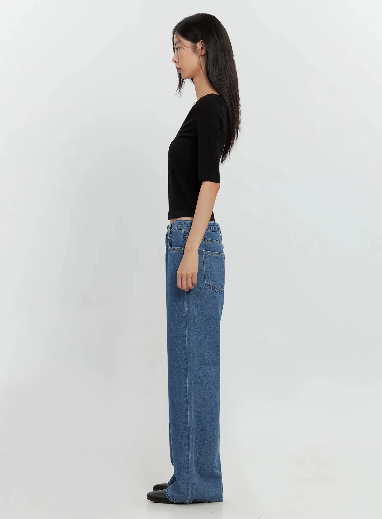 Basic 3/4-Sleeve Top IL528 - Image 7