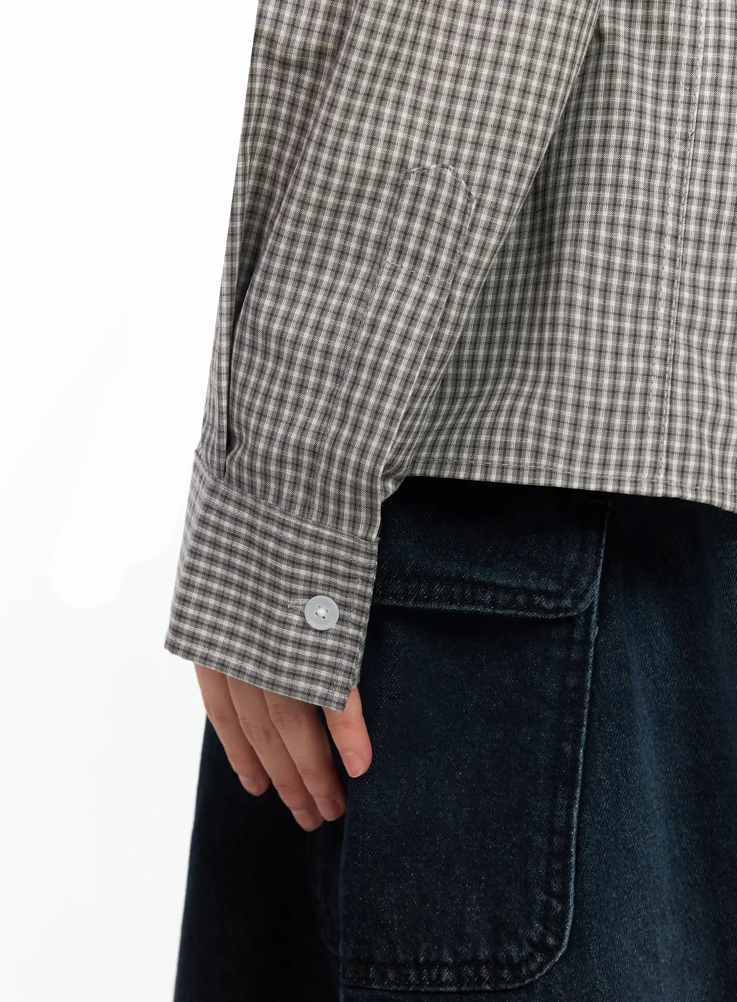 Basic Checkered Shirt IM530 - Image 10