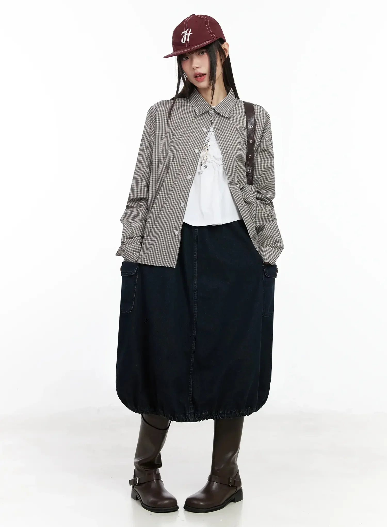 Basic Checkered Shirt IM530 - Image 5