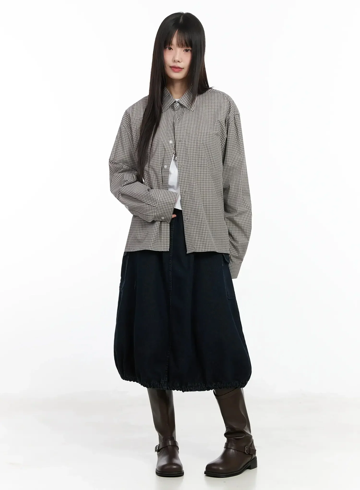 Basic Checkered Shirt IM530 - Image 6