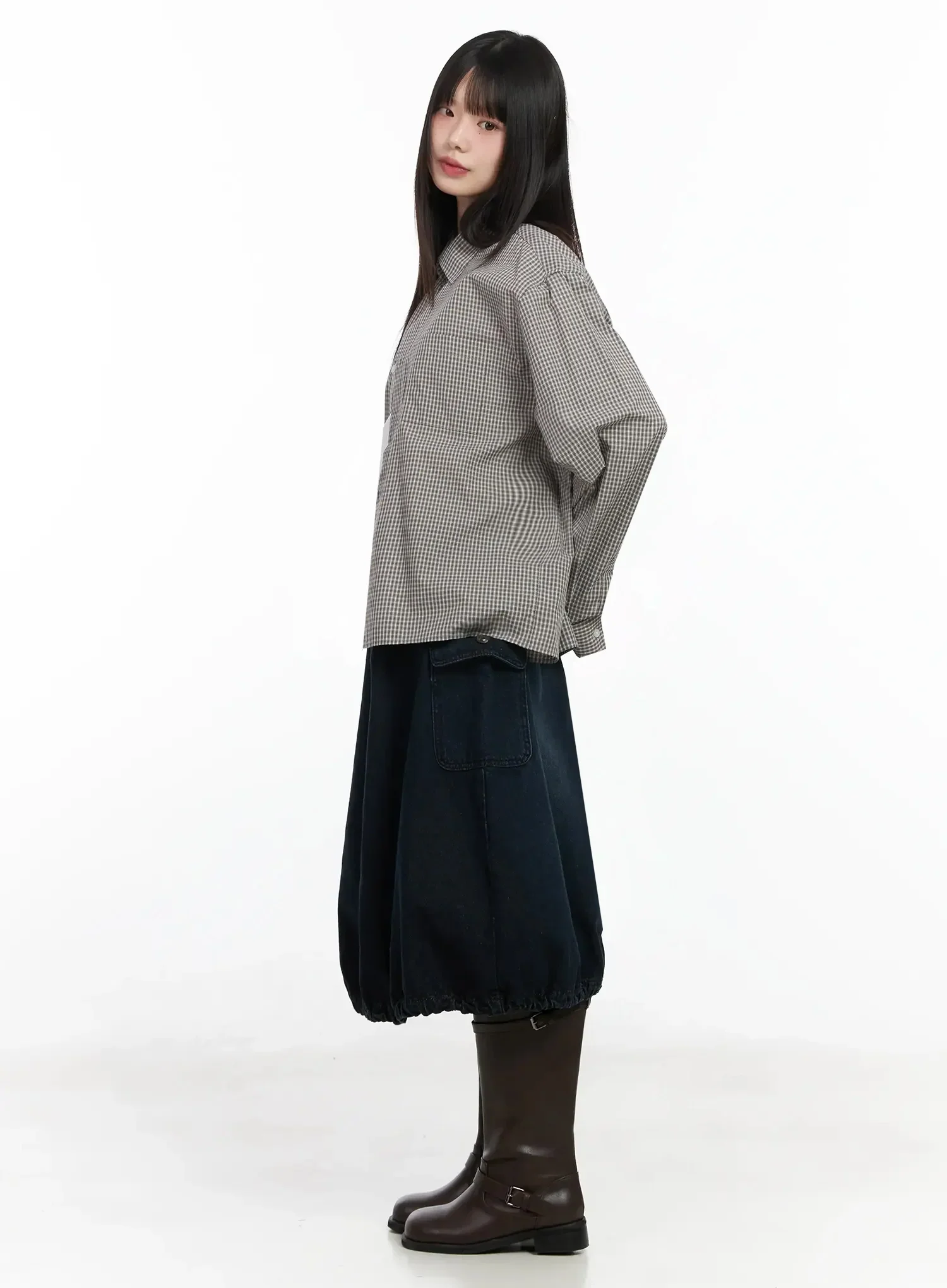 Basic Checkered Shirt IM530 - Image 9
